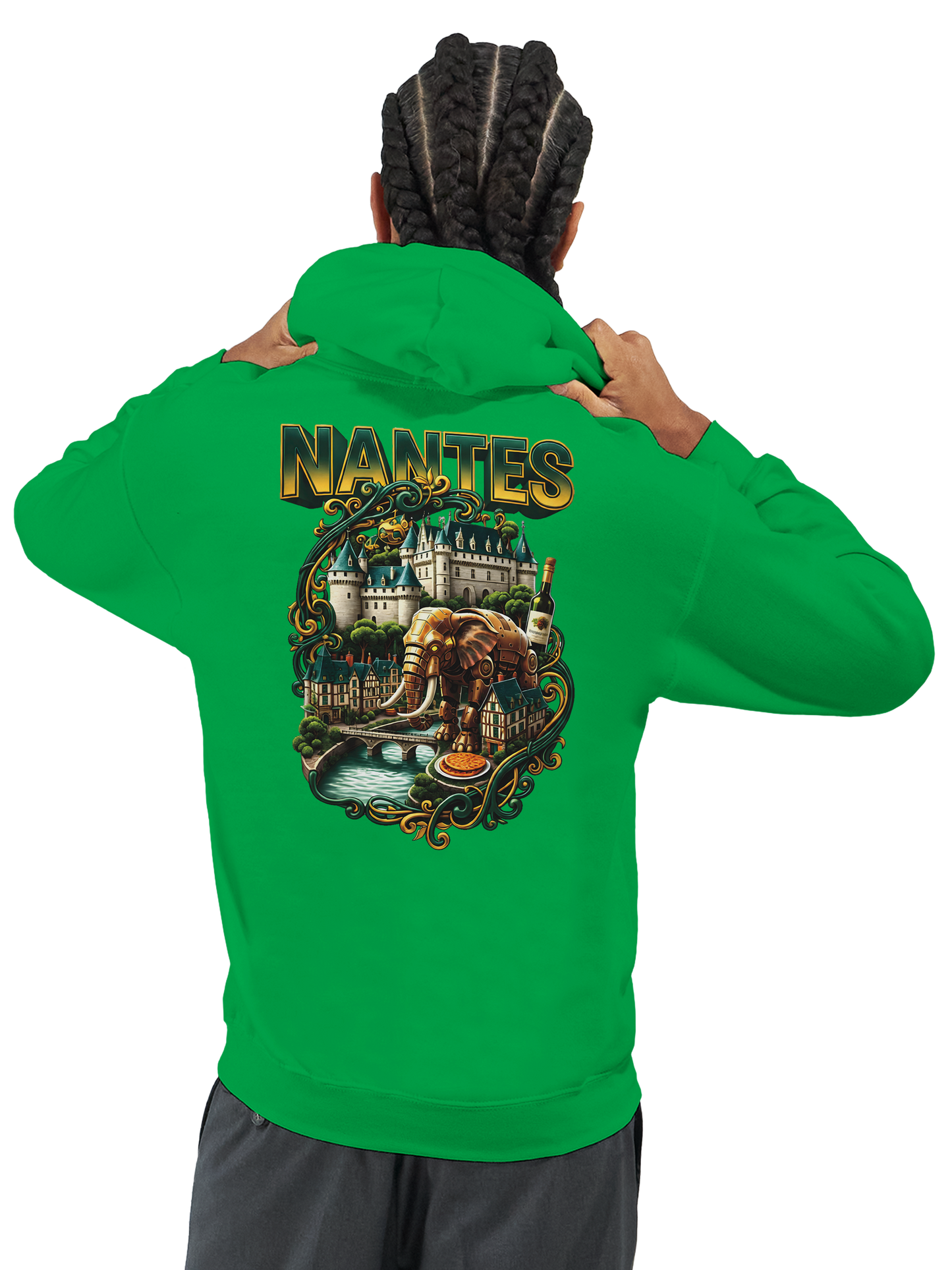 Unisex-Kapuzenpullover Nantes Stadt Frankreich klassisch | Gildan® 18500