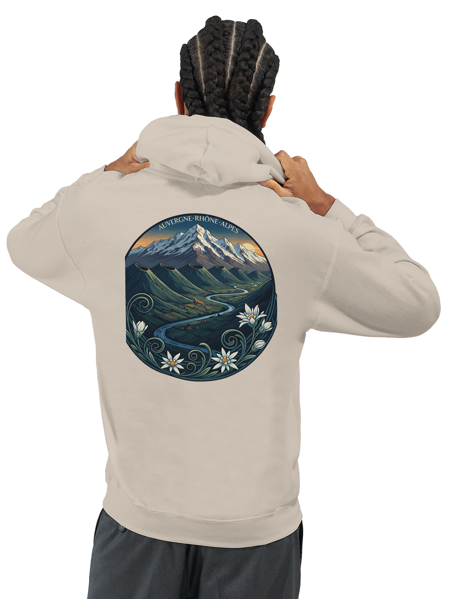 Klassischer Unisex-Kapuzenpullover Auvergne-Rhône-Alpes | Gildan® 18500