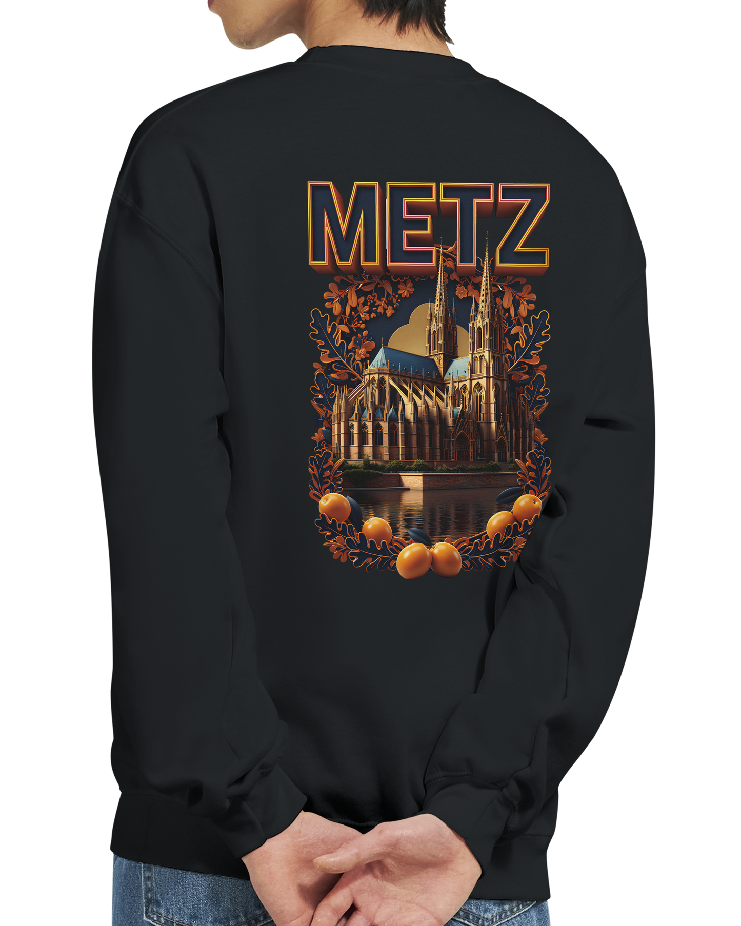 Unisex Sweatshirt Metz France City Classic Crewneck | Gildan® 18000