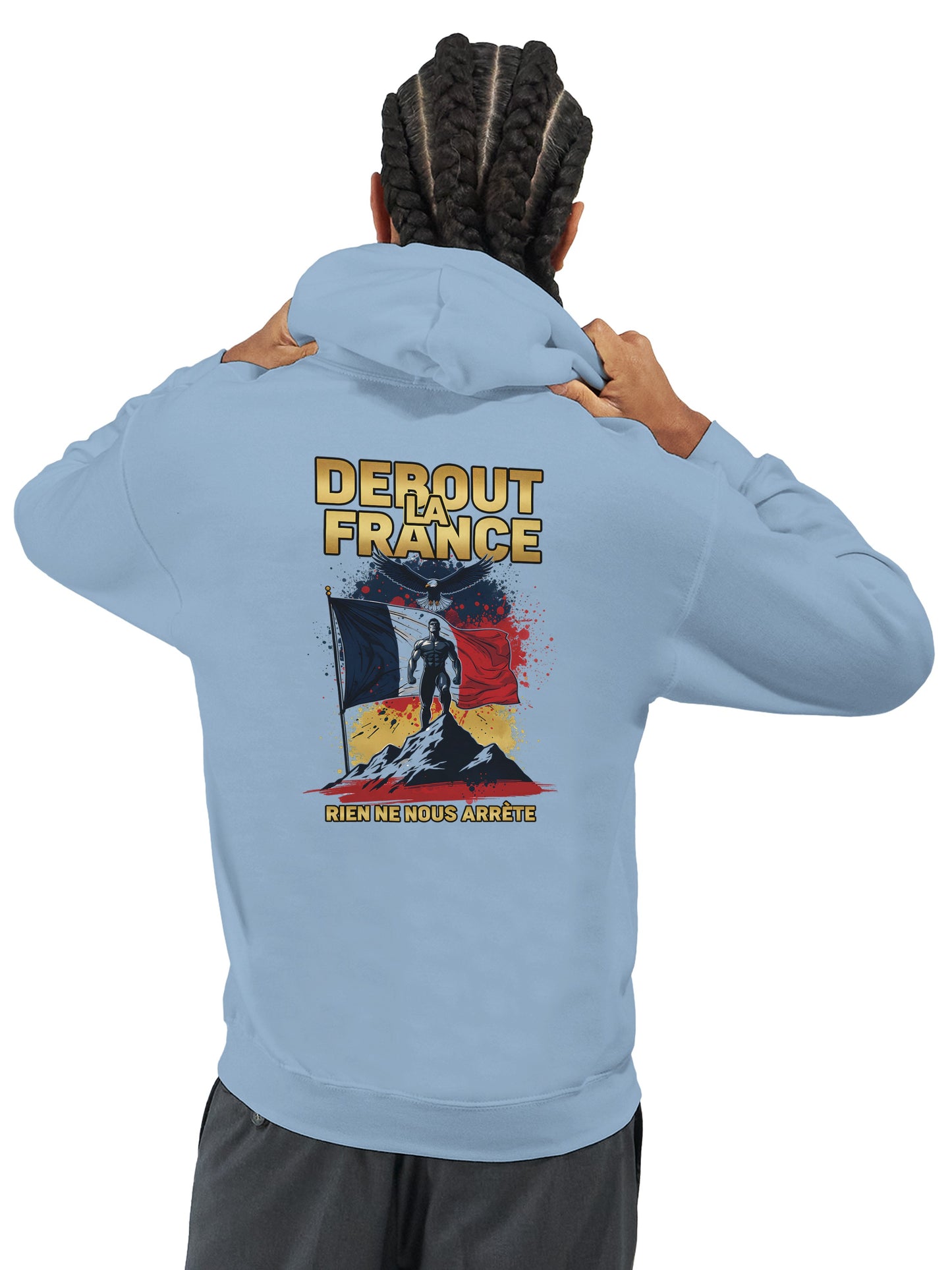 Steh auf, Frankreich, Kapuzenpullover klassisch | Gildan® 18500