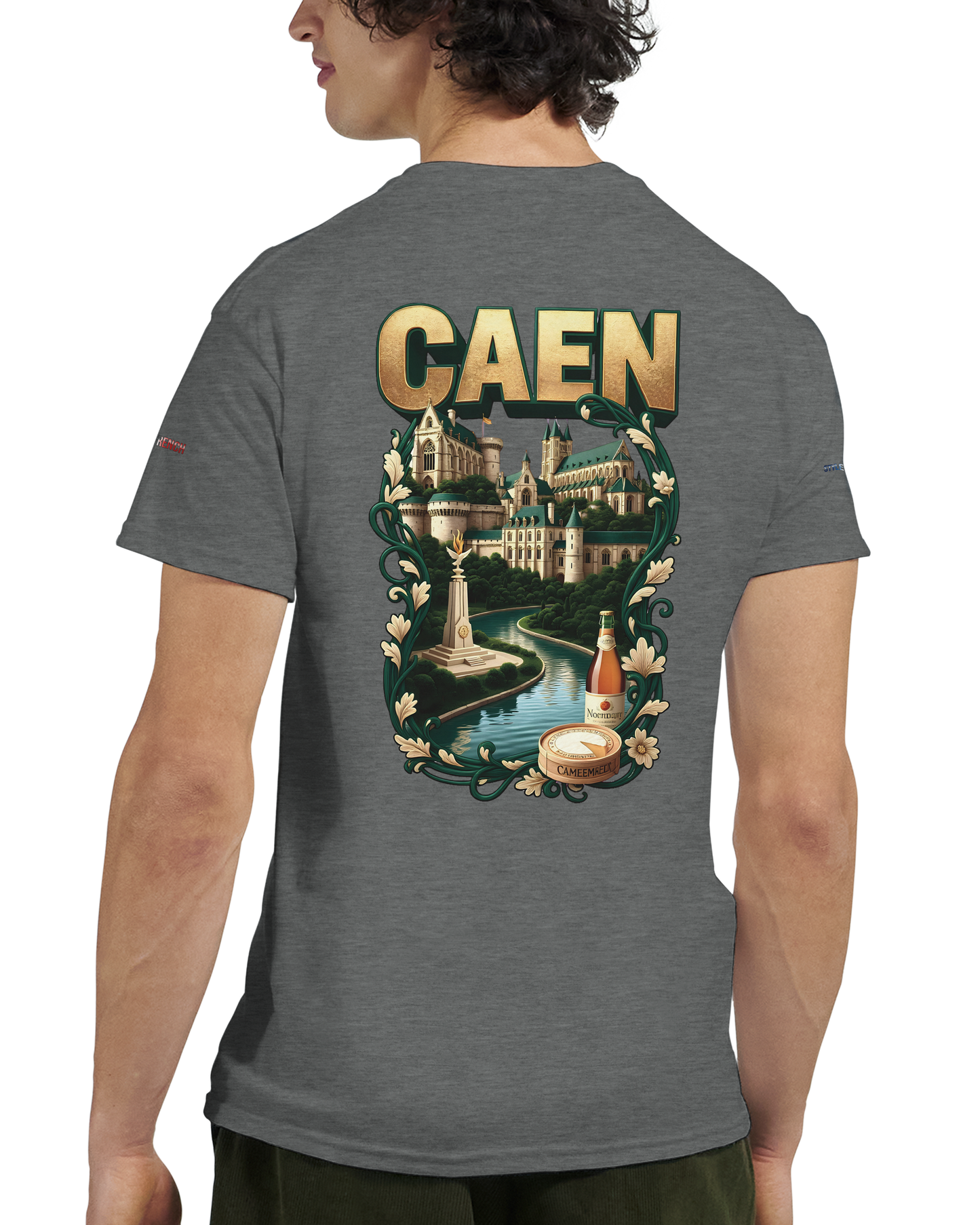 Unisex-T-Shirt Caen Stadt in Frankreich | Gildan® 5000