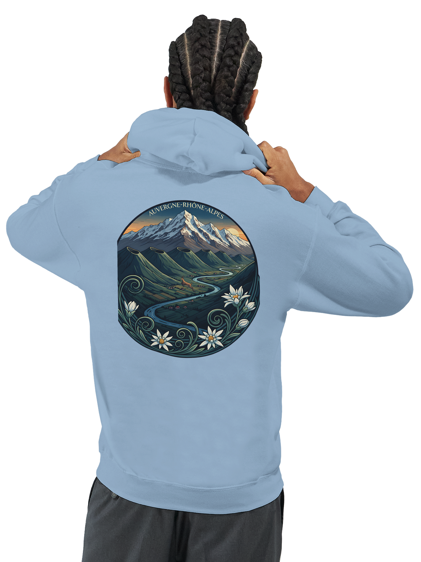 Klassischer Unisex-Kapuzenpullover Auvergne-Rhône-Alpes | Gildan® 18500