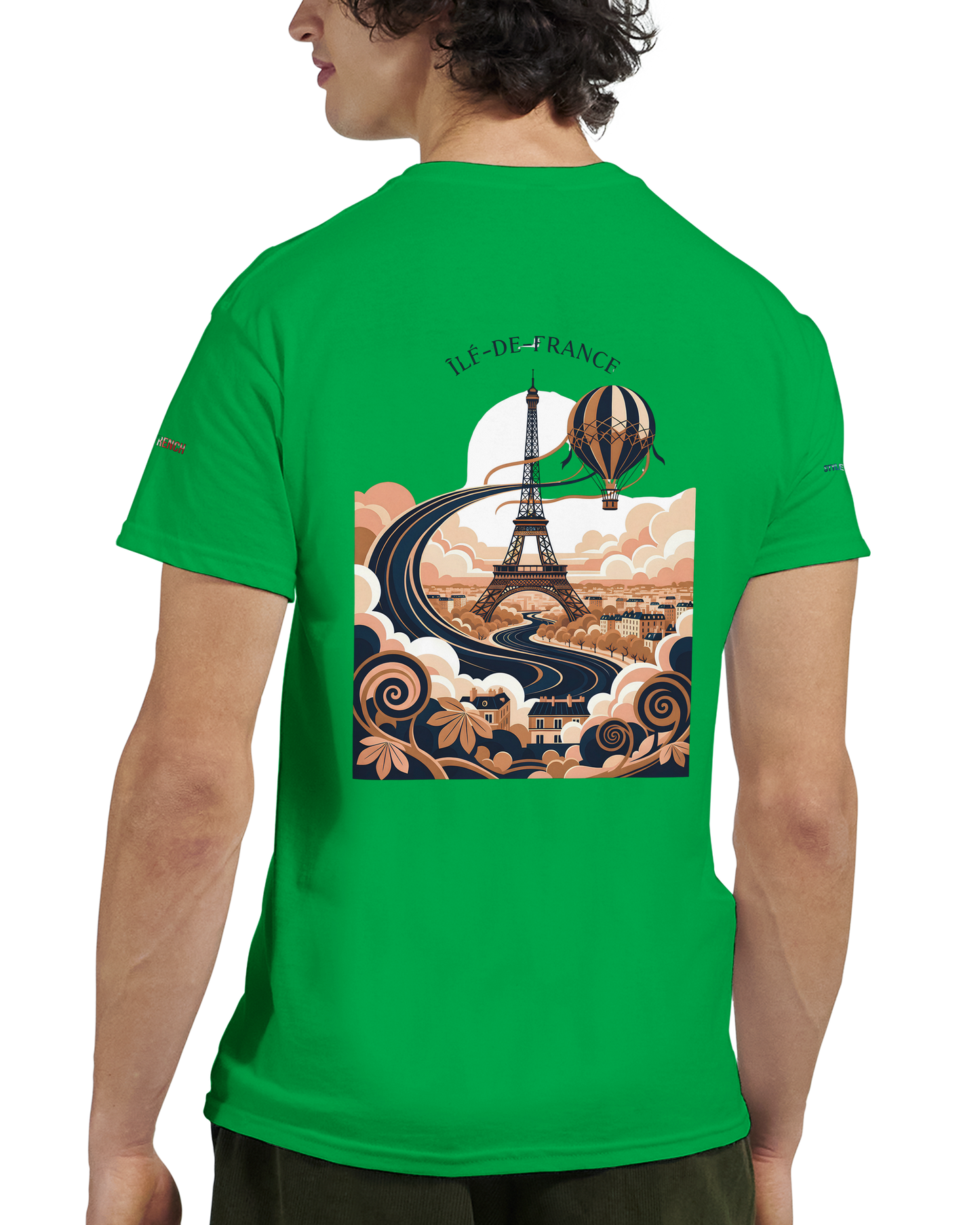 Unisex T-Shirt Île-de-France dick rundhals | Gildan® 5000