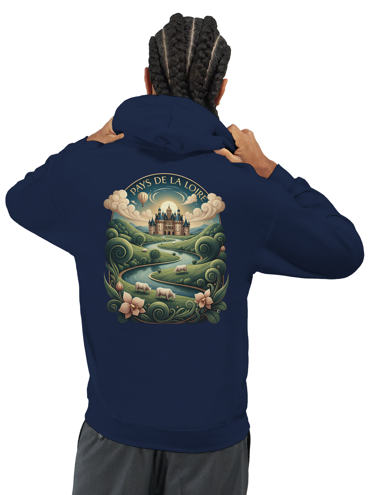 Klassischer Unisex-Kapuzenpullover Pays de la Loire | Gildan® 18500