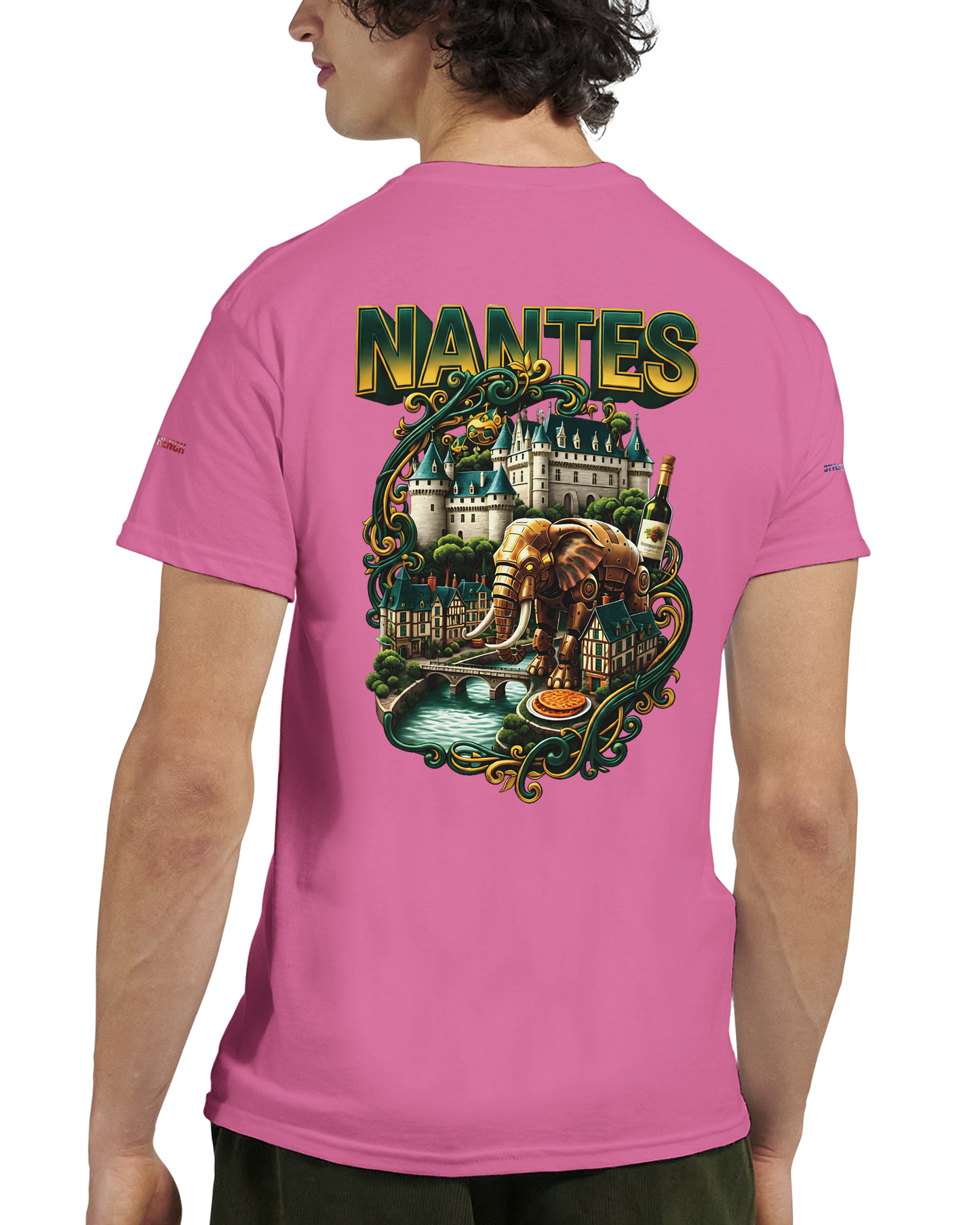 Unisex T-Shirt Nantes Stadt Frankreich | dickes Rundhals-T-Shirt | Gildan® 5000