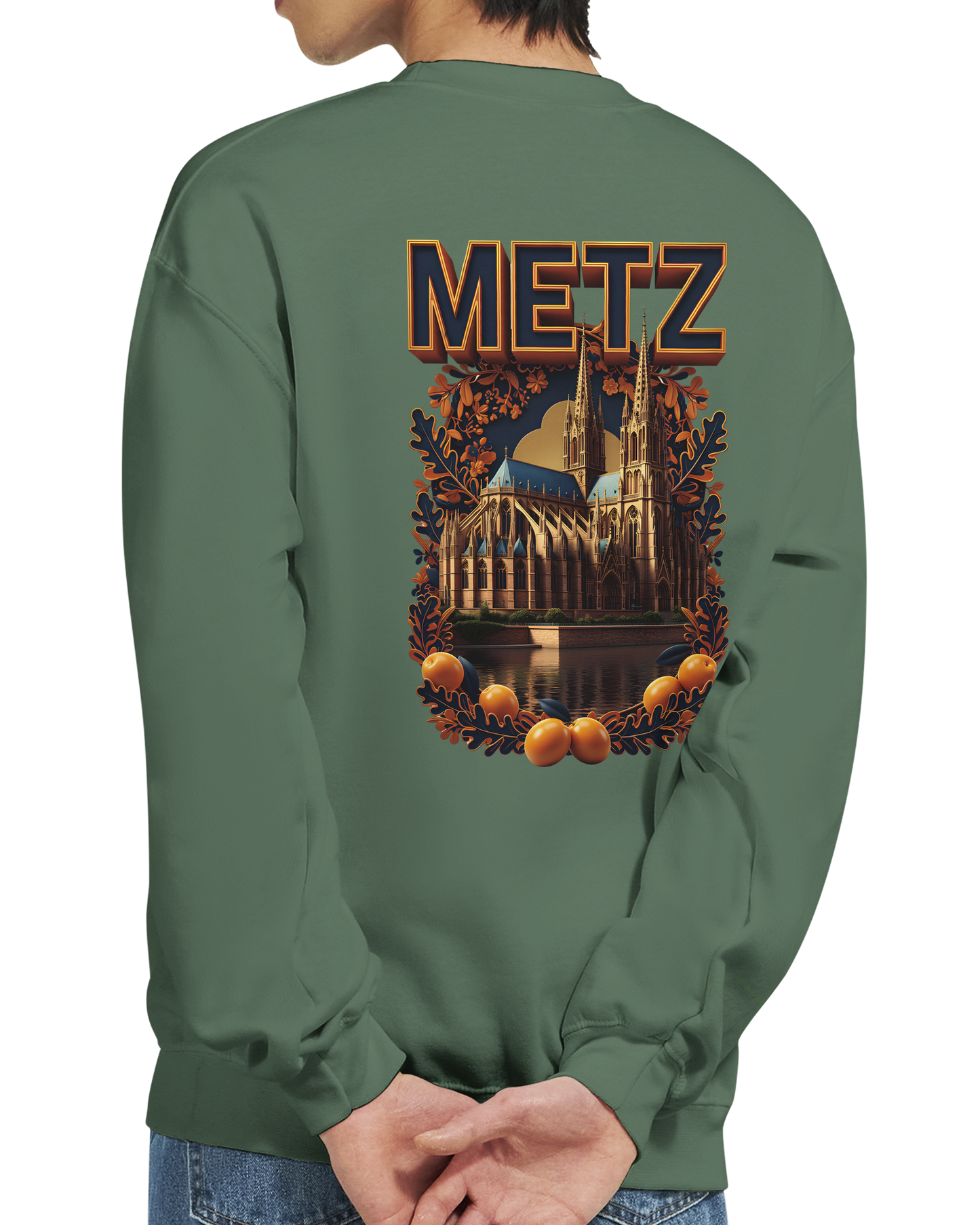 Unisex Sweatshirt Metz France City Classic Crewneck | Gildan® 18000