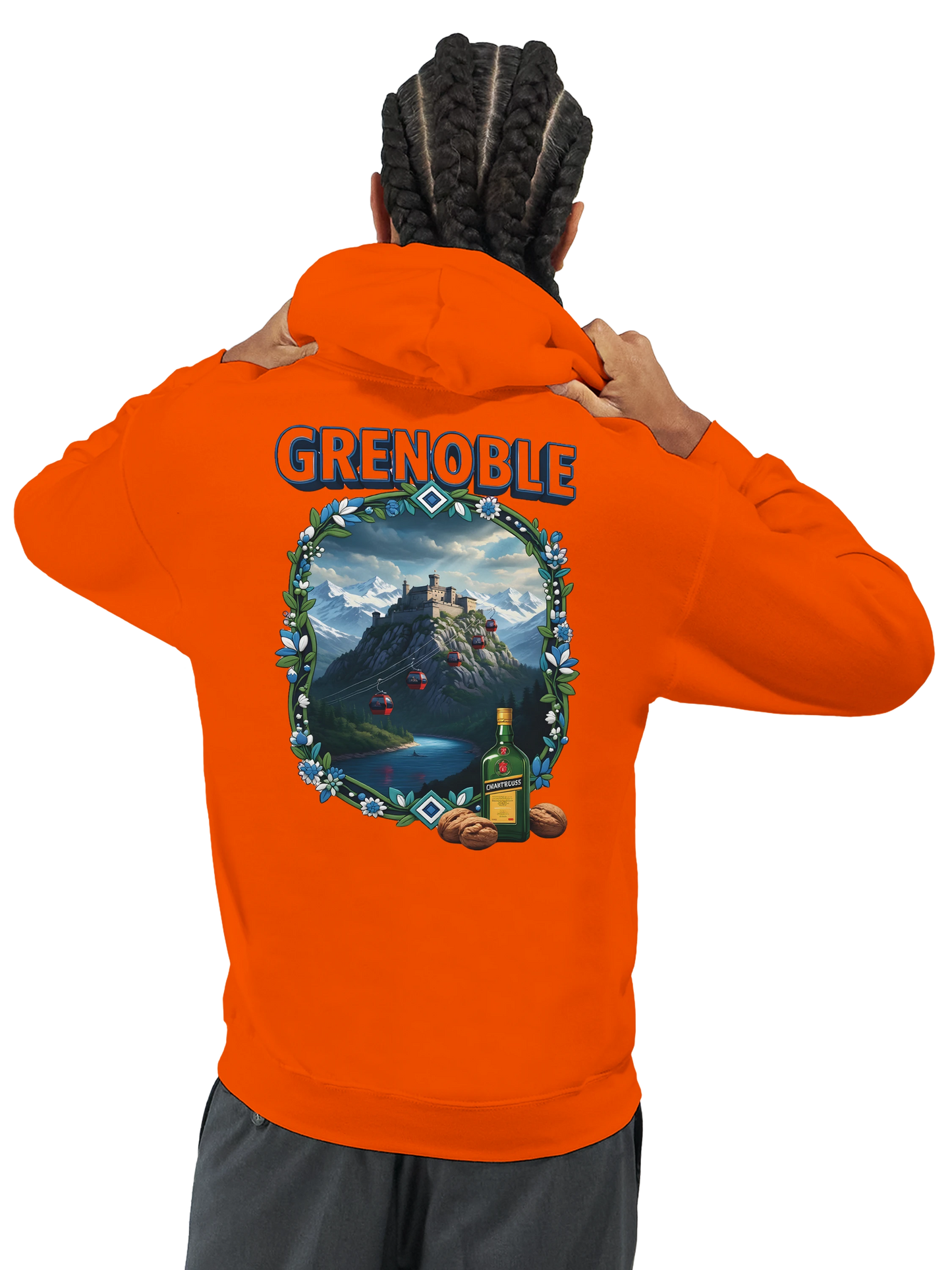 Kapuzenpullover Grenoble Stadt in Frankreich Unisex Classic | Gildan® 18500