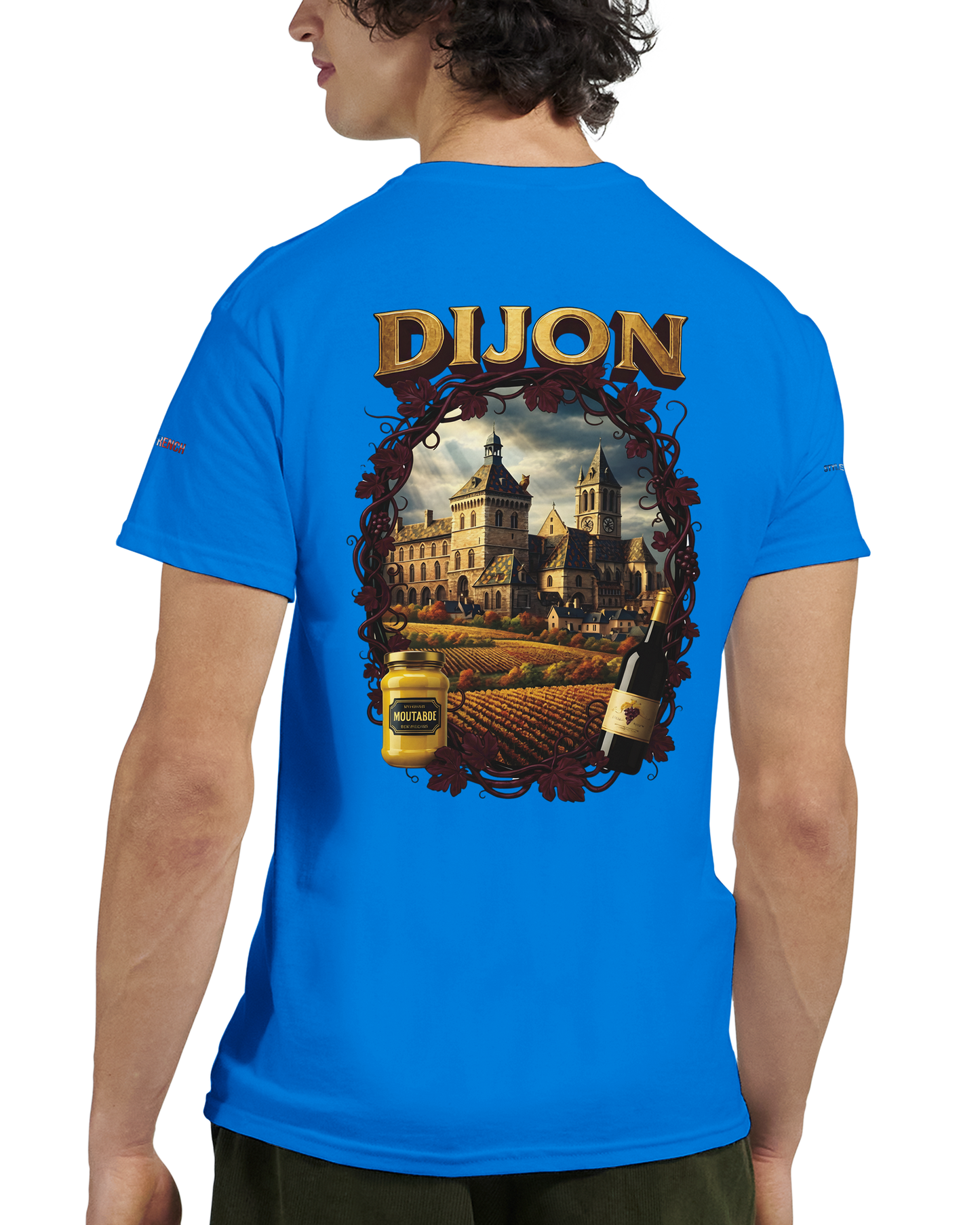 Unisex T-Shirt Dijon Stadt Frankreich dick Rundhals | Gildan® 5000