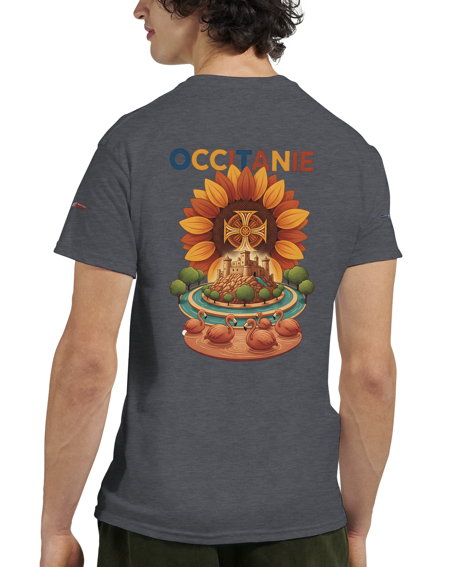 Unisex Occitania T-Shirt, dick, Rundhalsausschnitt | Gildan® 5000