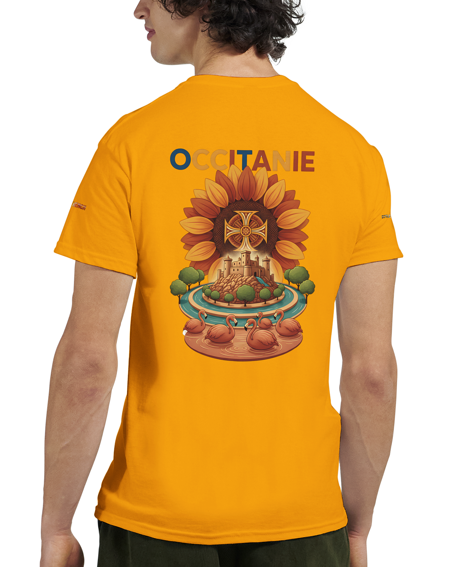Unisex Occitania T-Shirt, dick, Rundhalsausschnitt | Gildan® 5000