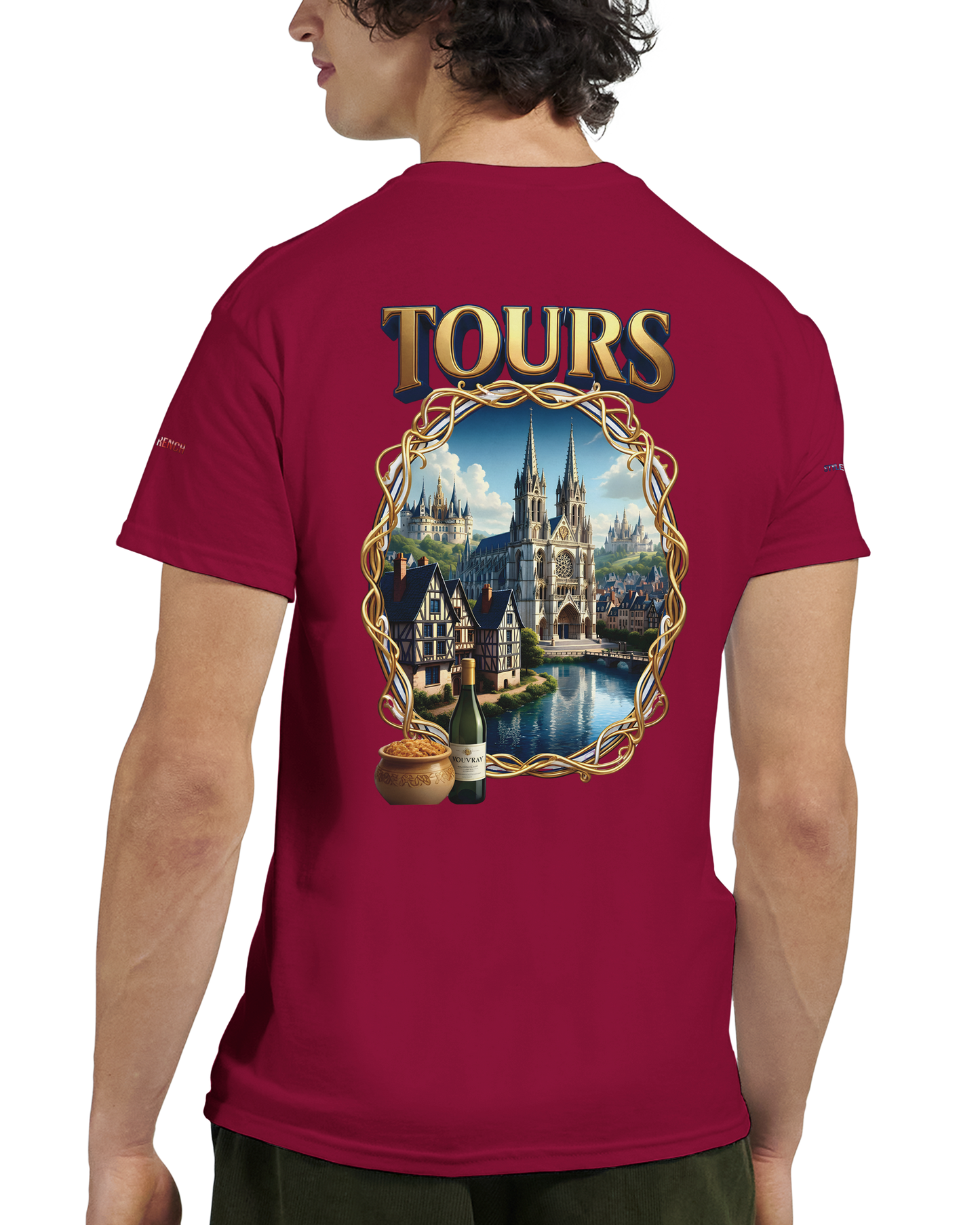 Unisex T-shirt Tours, France, thick crew neck | Gildan® 5000