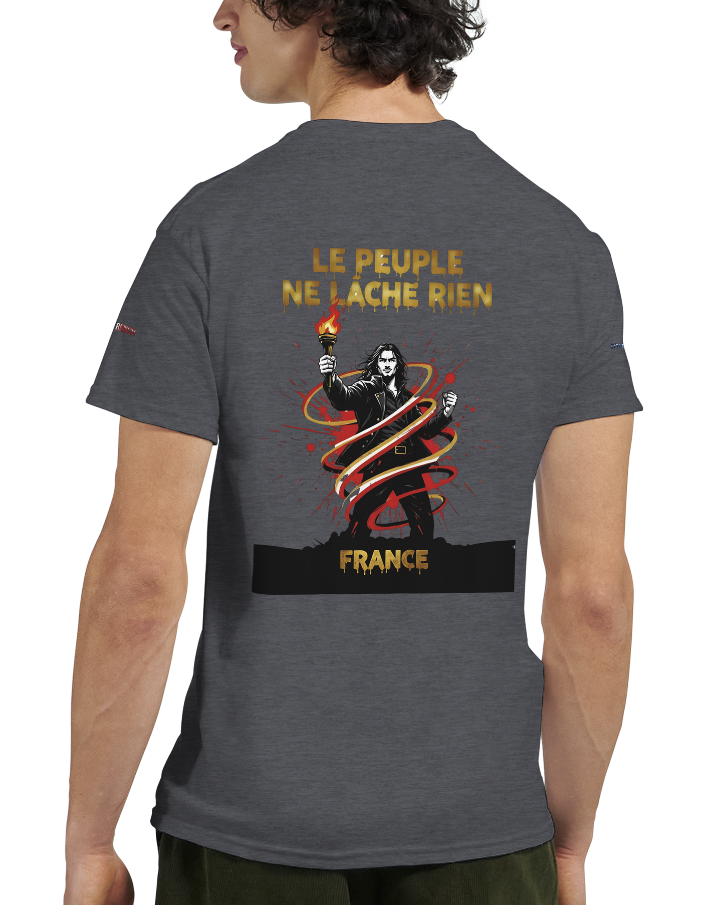 T-shirt Homme Le Peuple Ne Lâche Rien - Coton Premium