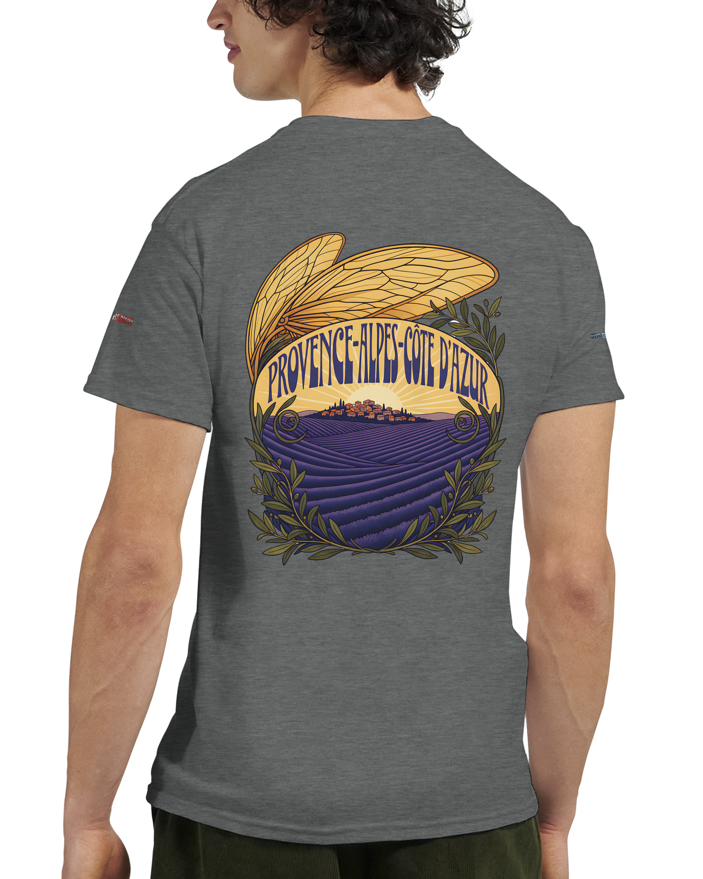Unisex T-Shirt Provence-Alpes-Côte d'Azur, schwerer Rundhalsausschnitt | Gildan® 5000