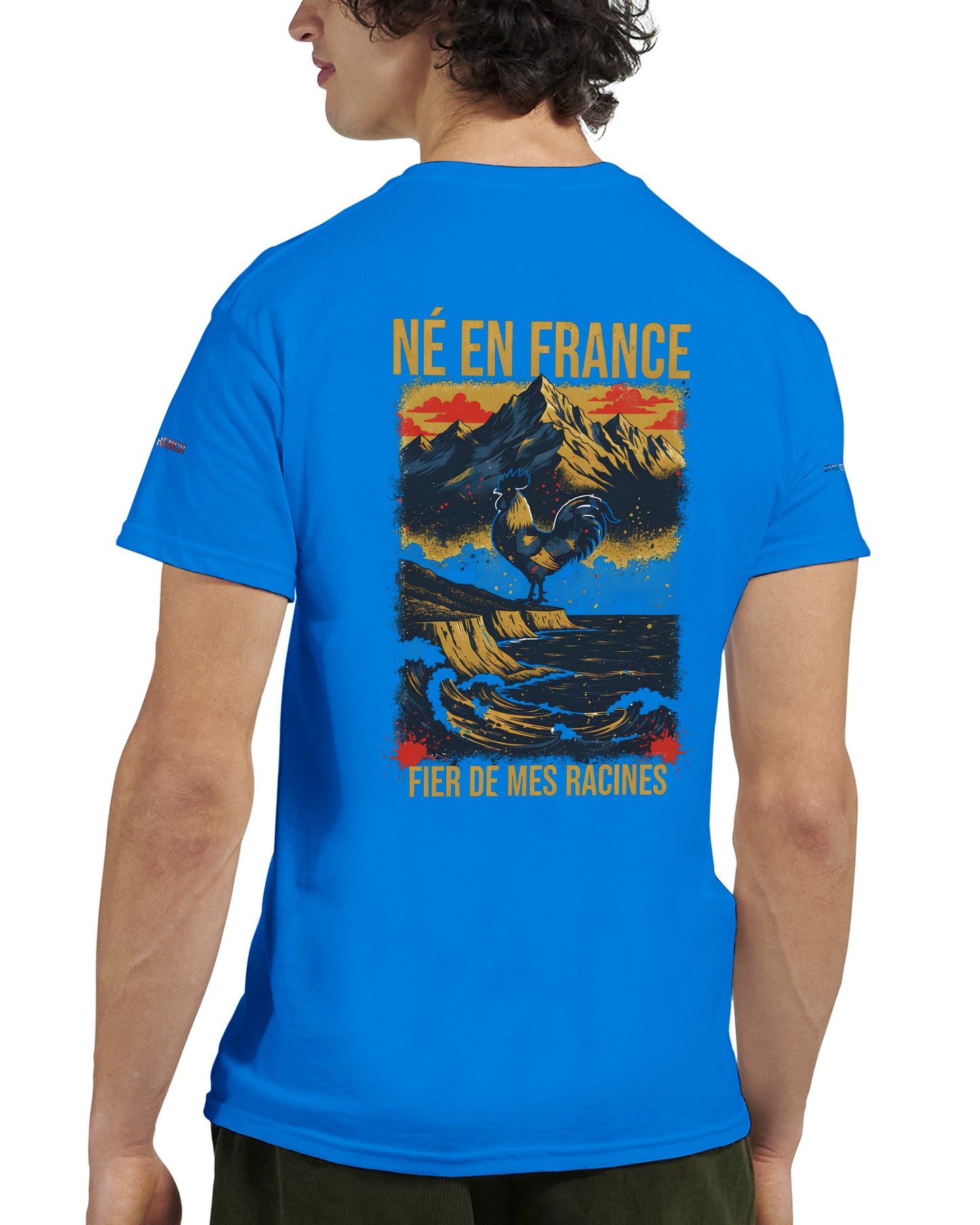 T-Shirt in Frankreich geboren dick rundhals | Gildan® 5000