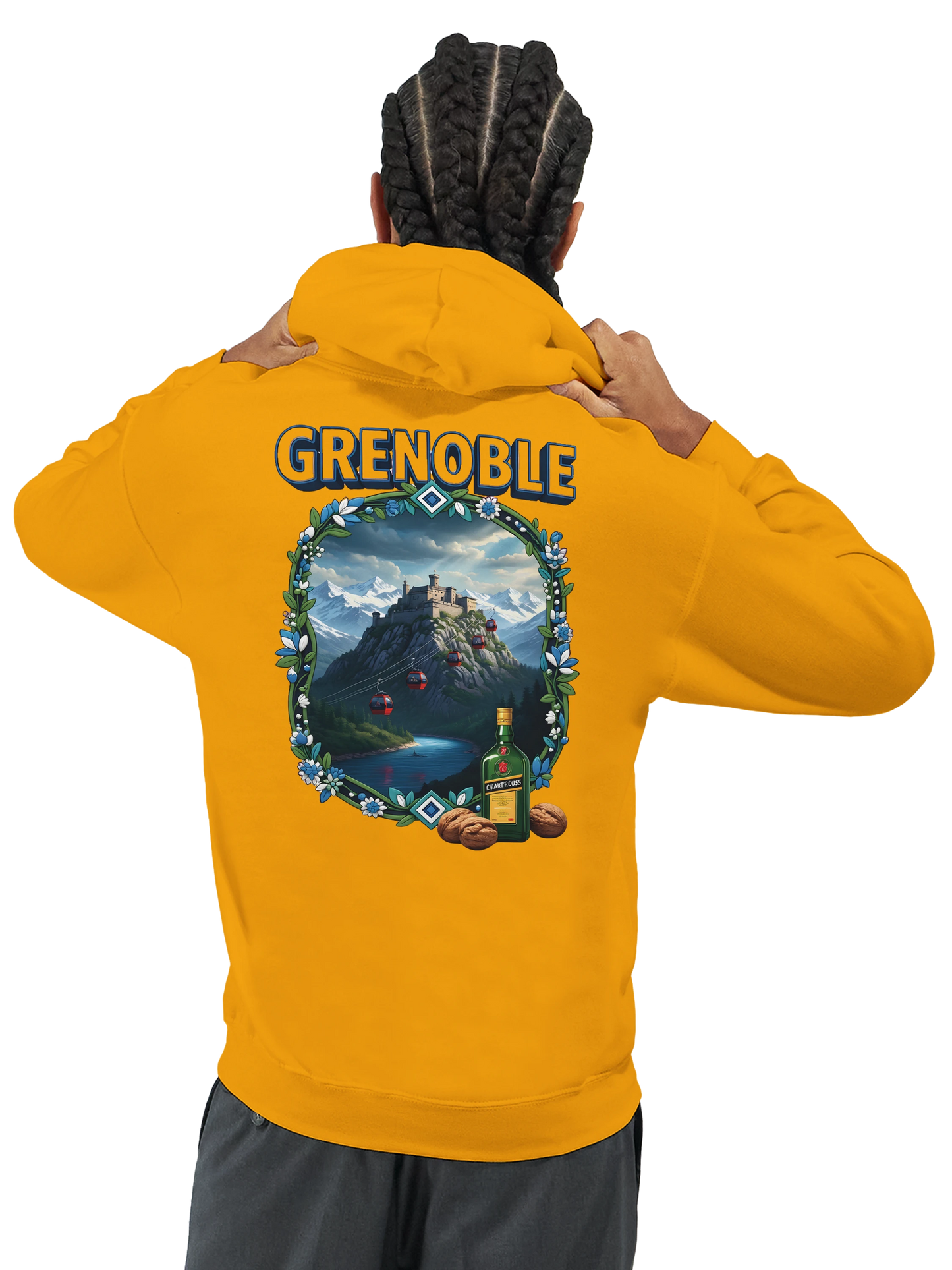 Kapuzenpullover Grenoble Stadt in Frankreich Unisex Classic | Gildan® 18500
