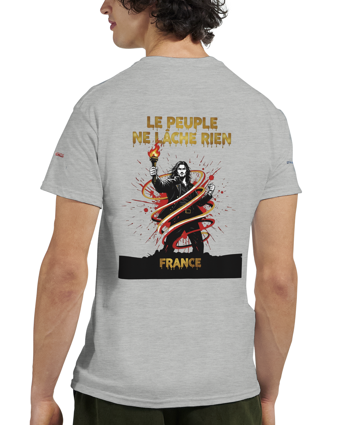 T-shirt Homme Le Peuple Ne Lâche Rien - Coton Premium