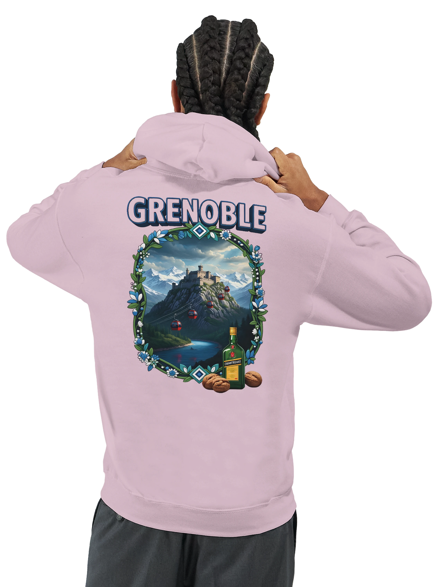 Kapuzenpullover Grenoble Stadt in Frankreich Unisex Classic | Gildan® 18500