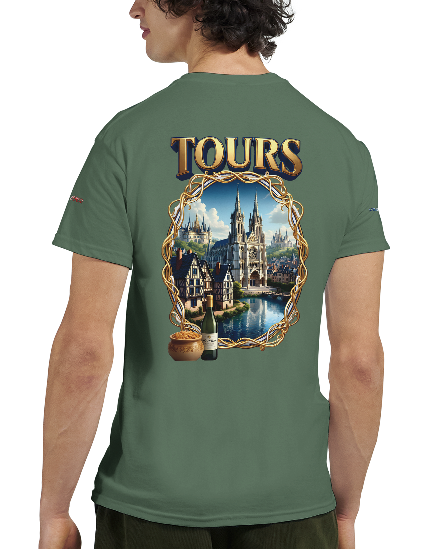 Unisex T-shirt Tours, France, thick crew neck | Gildan® 5000