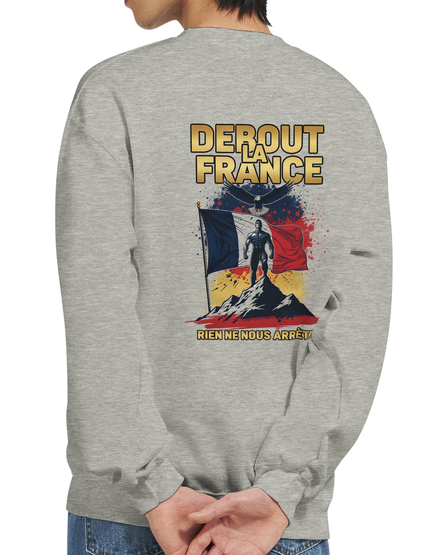 Klassisches Rundhals-Sweatshirt „Debout la France“ | Gildan® 18000