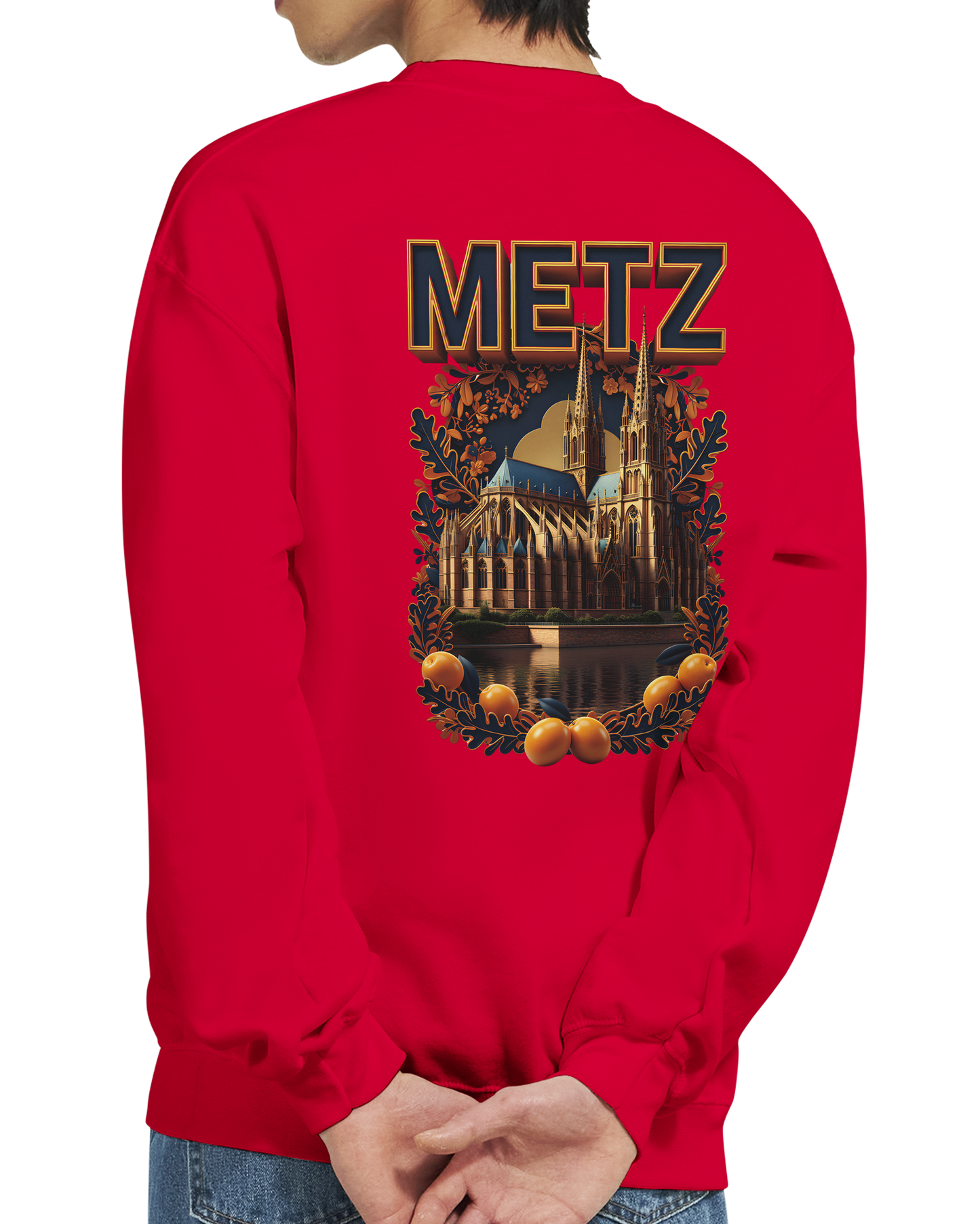 Unisex Sweatshirt Metz France City Classic Crewneck | Gildan® 18000