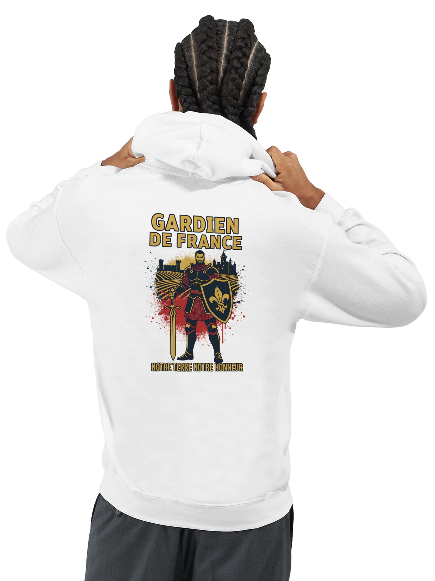 Klassischer Frankreich-Torwart-Hoodie für Herren | Gildan® 18500