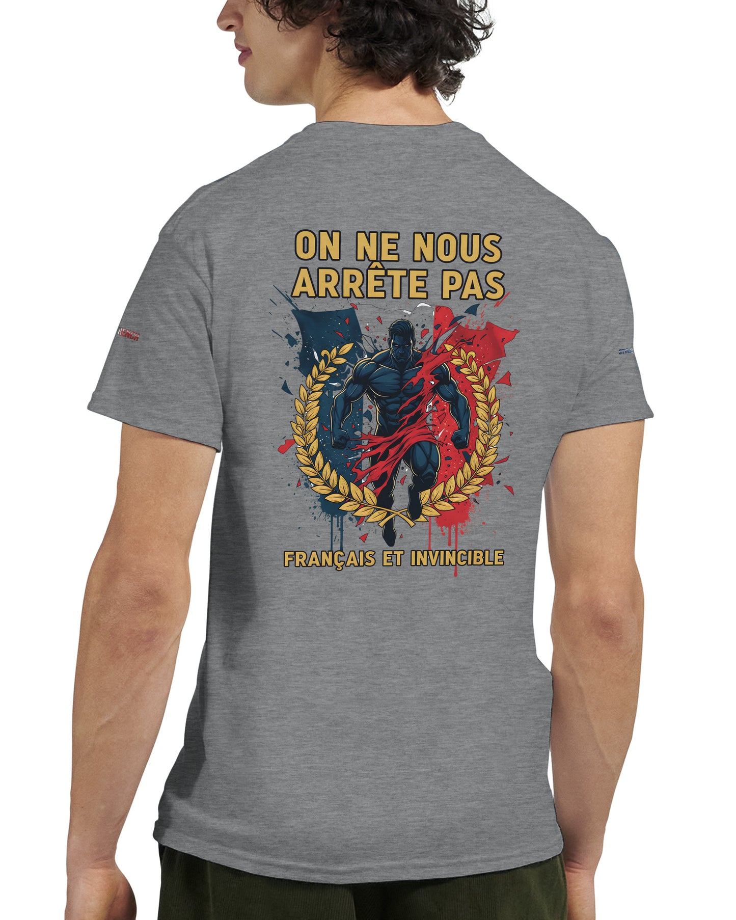 Men's "Can't Stop Us" French Style Heavyweight Crewneck T-shirt | Gildan® 5000