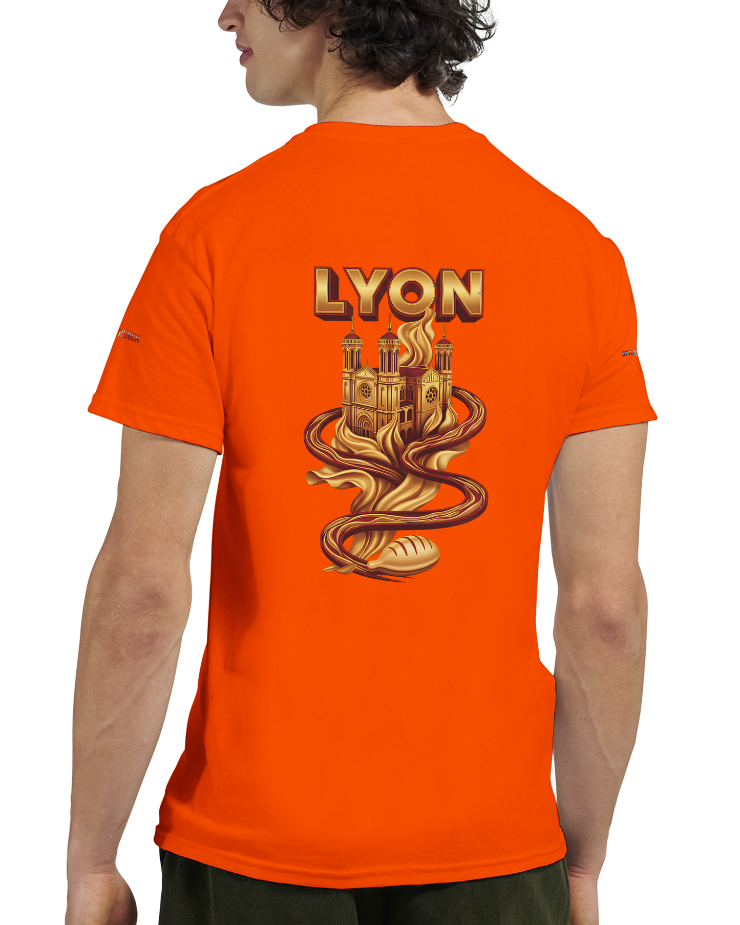 Unisex-T-Shirt Lyon Stadt Frankreich dick Rundhals | Gildan® 5000