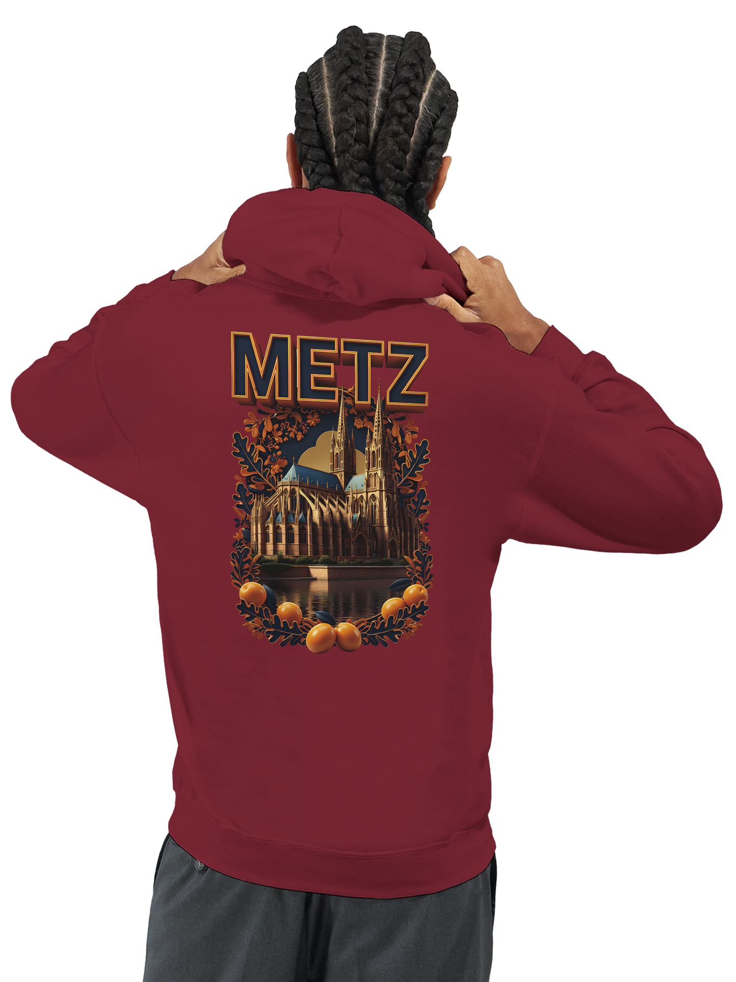 Unisex-Hoodie Metz Stadt Frankreich klassisch | Gildan® 18500