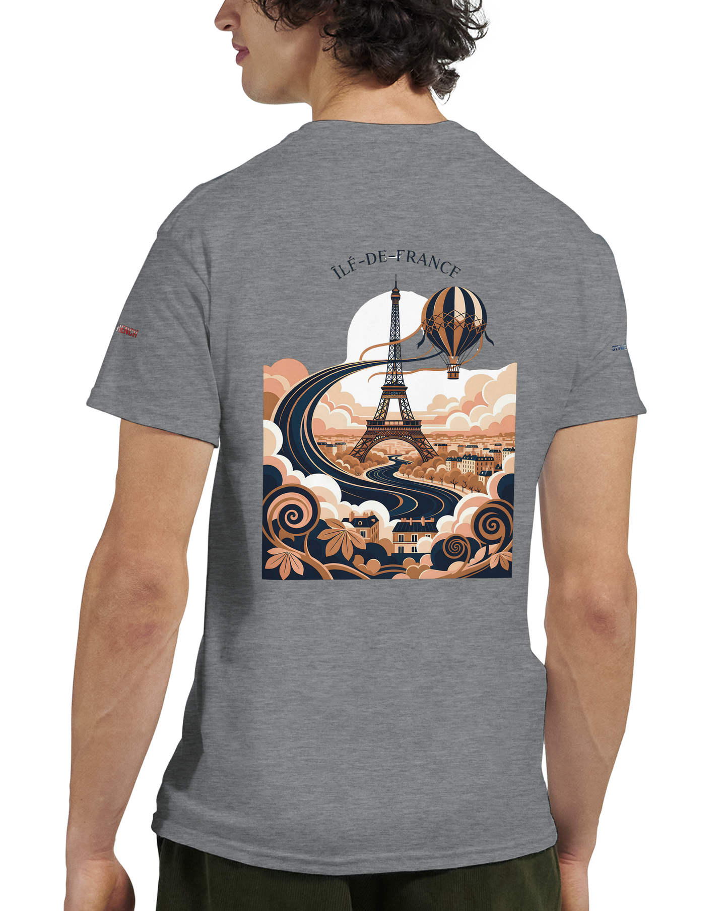 Unisex T-Shirt Île-de-France dick rundhals | Gildan® 5000