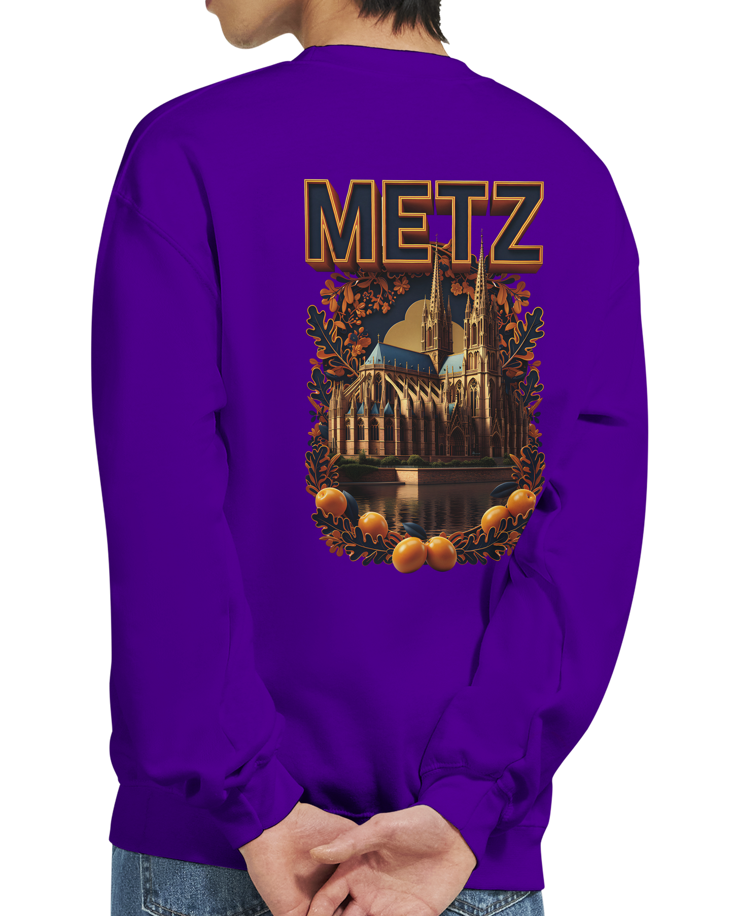 Unisex Sweatshirt Metz France City Classic Crewneck | Gildan® 18000