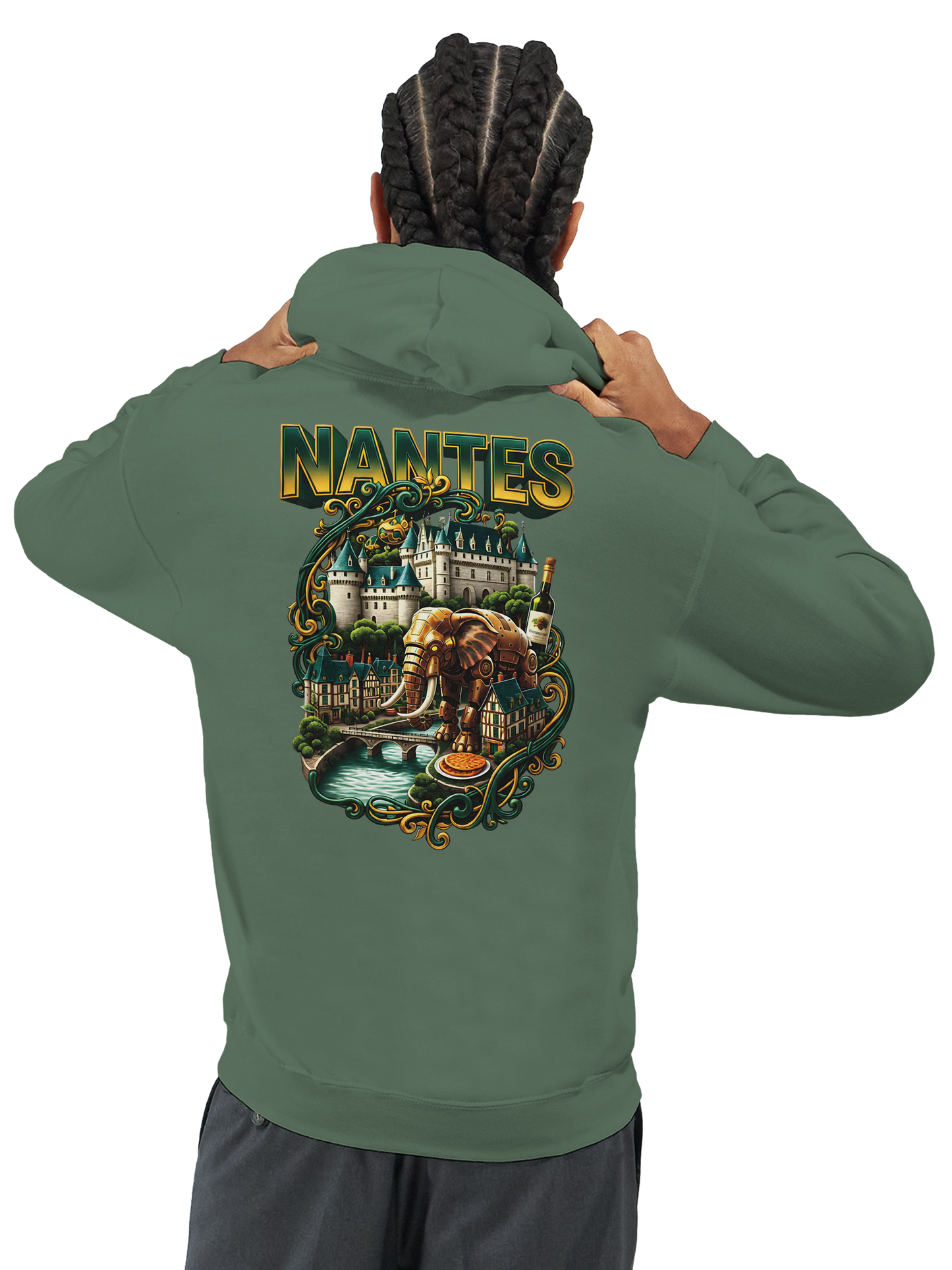 Unisex-Kapuzenpullover Nantes Stadt Frankreich klassisch | Gildan® 18500