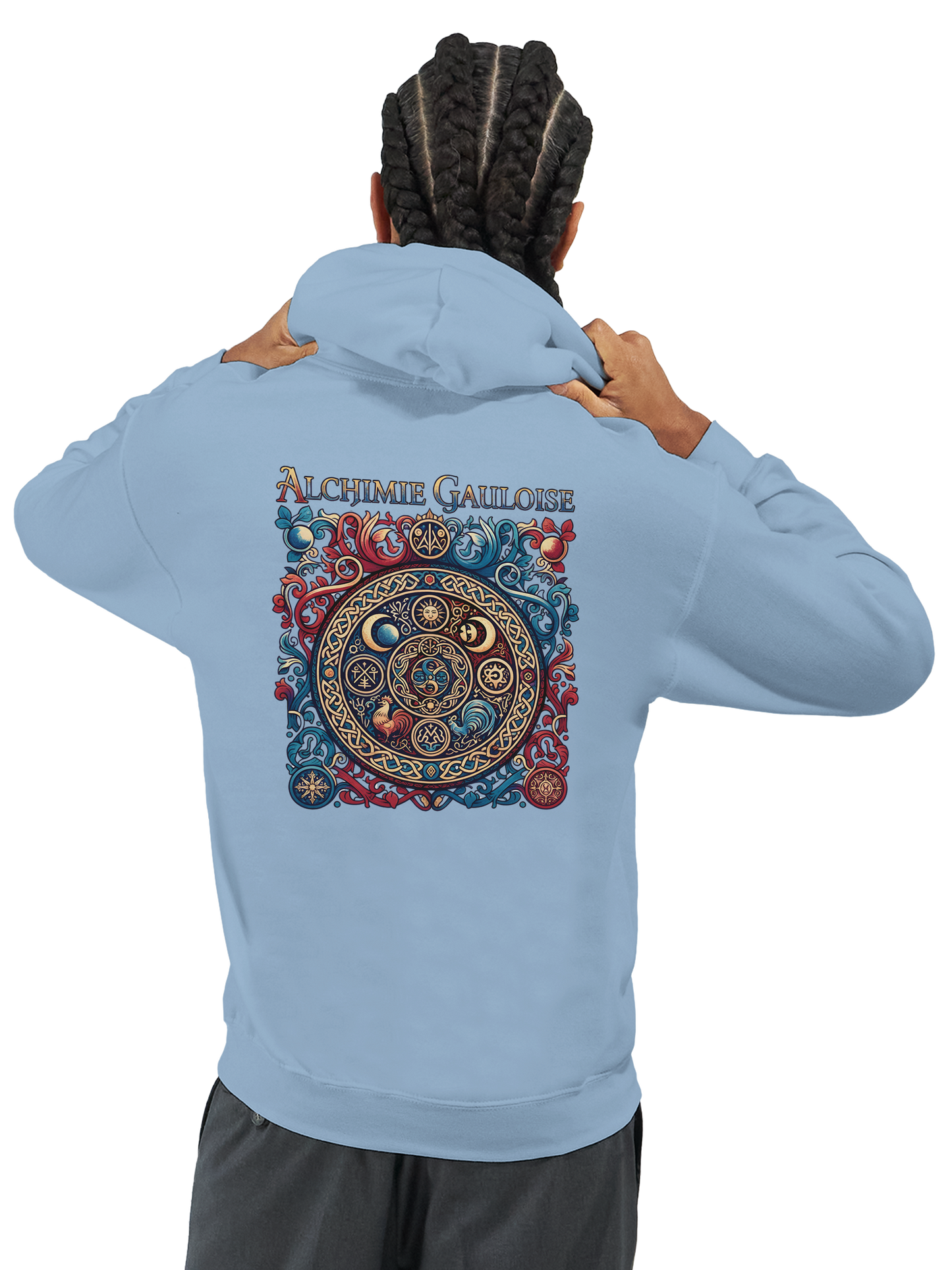 Herren-Kapuzenpullover „Gallische Alchemie“ klassisch | Gildan® 18500