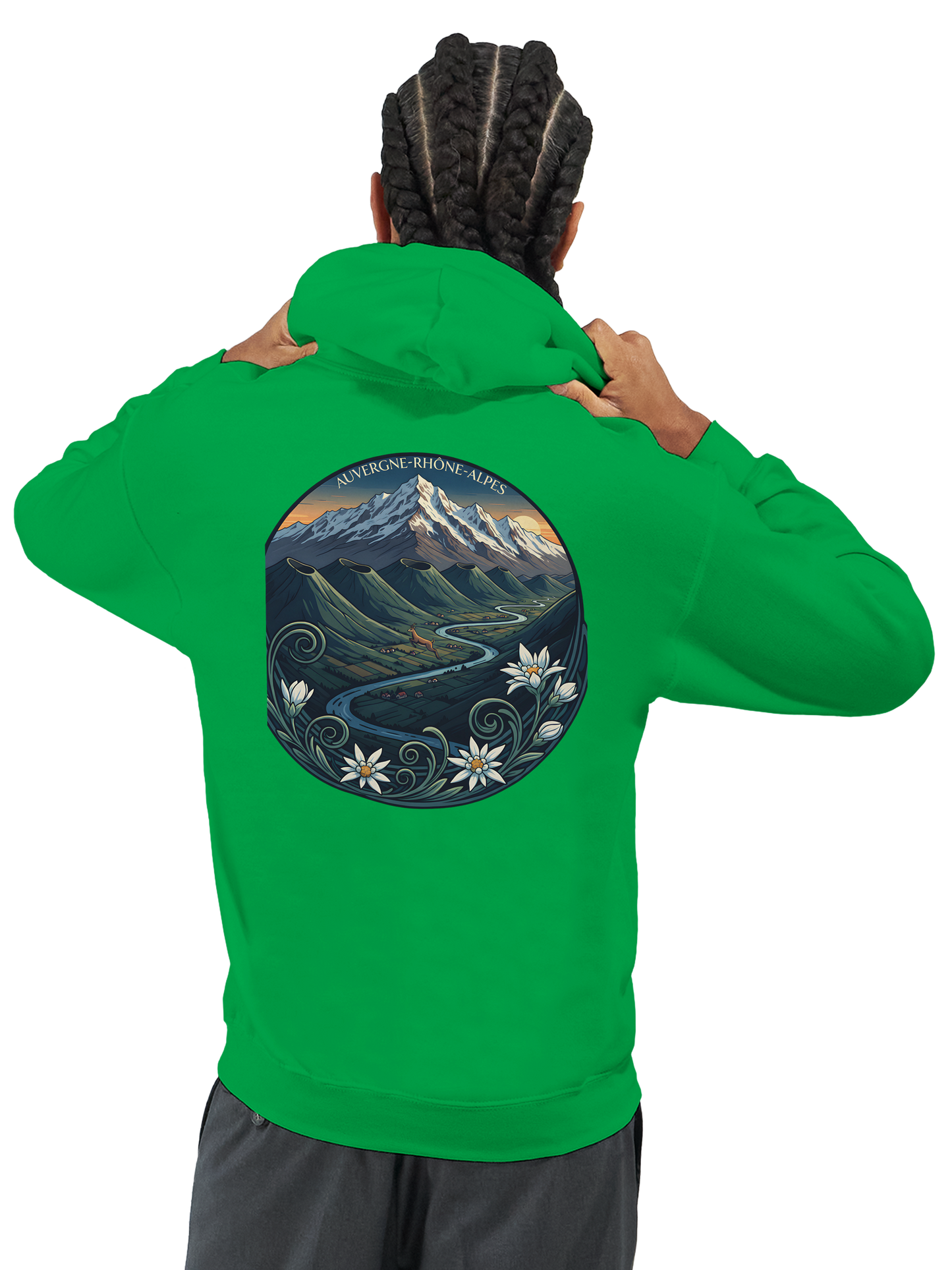 Klassischer Unisex-Kapuzenpullover Auvergne-Rhône-Alpes | Gildan® 18500
