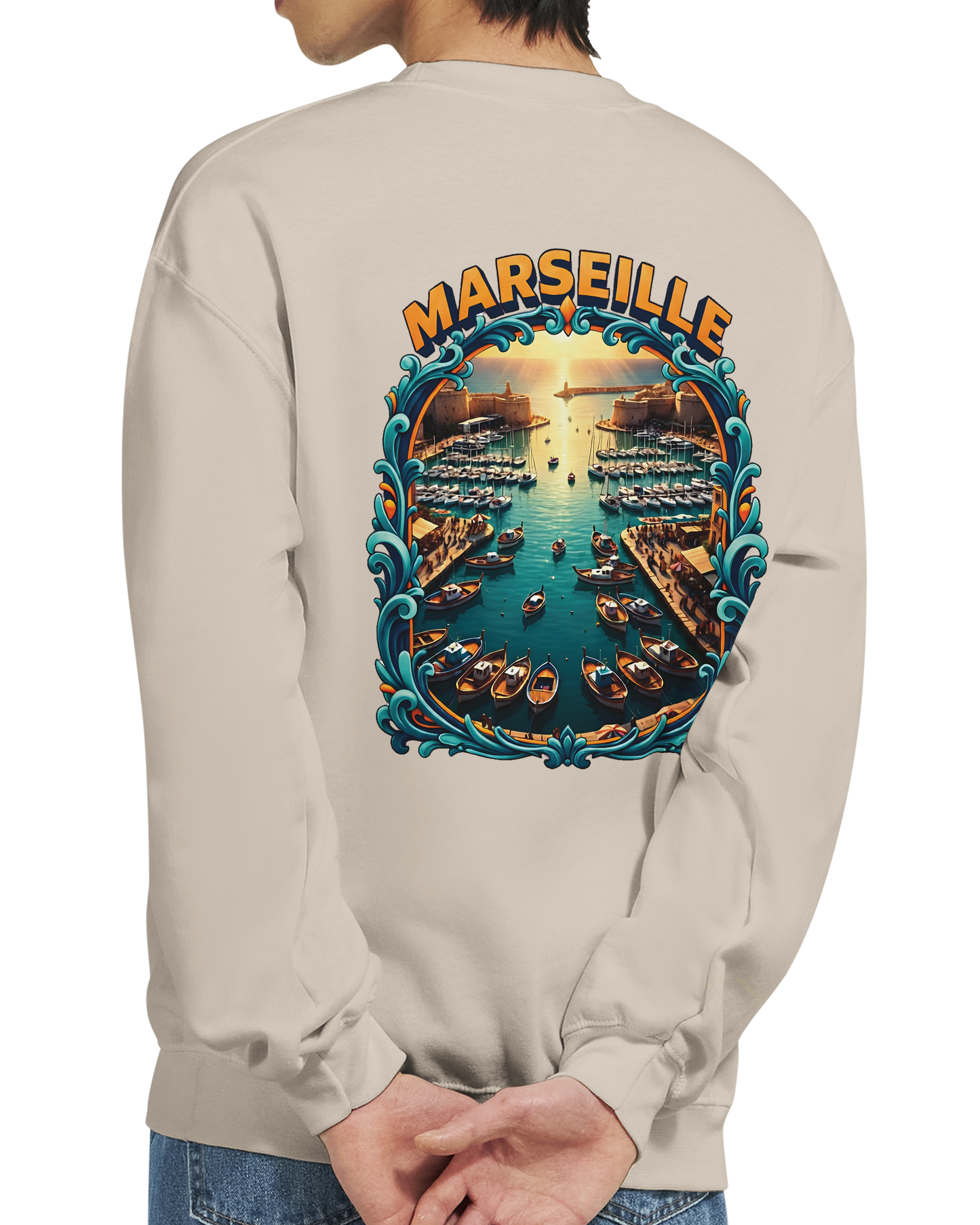 Unisex-Sweatshirt Marseilles Klassisches Rundhals-Sweatshirt | Gildan® 18000
