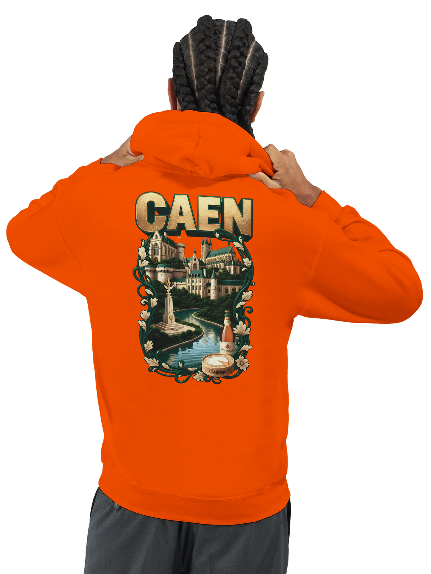 Kapuzenpullover "Caen, Stadt Frankreichs" Unisex Klassiker | Gildan® 18500