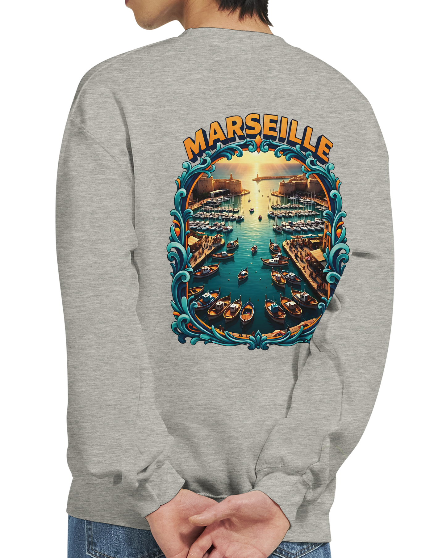 Unisex-Sweatshirt Marseilles Klassisches Rundhals-Sweatshirt | Gildan® 18000