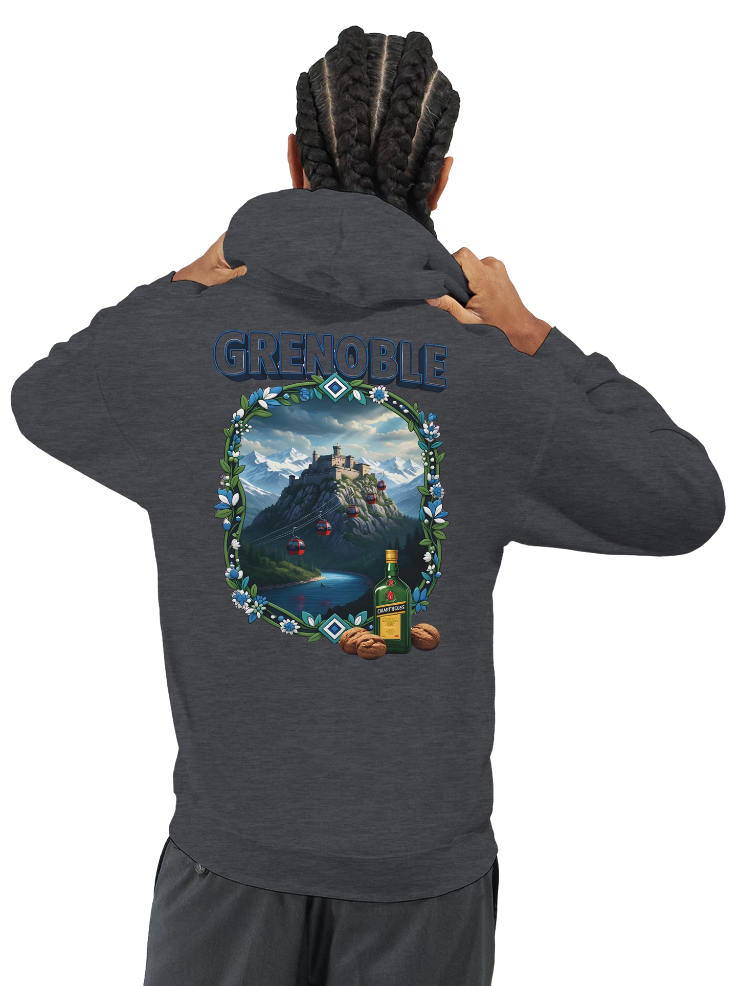 Kapuzenpullover Grenoble Stadt in Frankreich Unisex Classic | Gildan® 18500