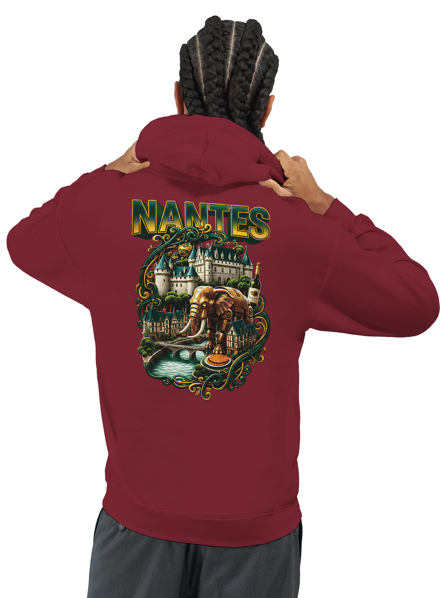 Unisex-Kapuzenpullover Nantes Stadt Frankreich klassisch | Gildan® 18500