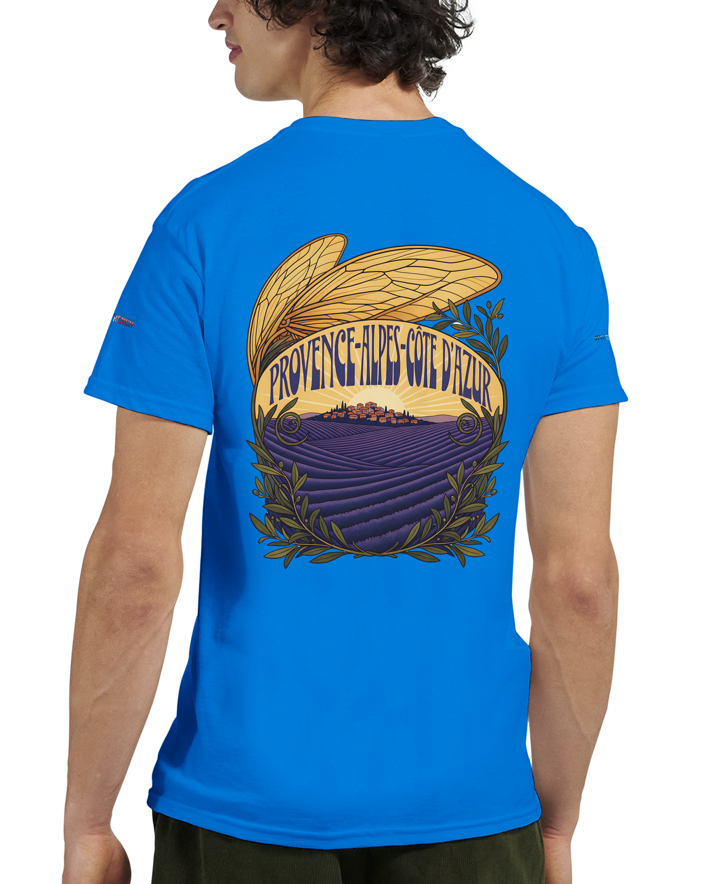 Unisex T-Shirt Provence-Alpes-Côte d'Azur, schwerer Rundhalsausschnitt | Gildan® 5000