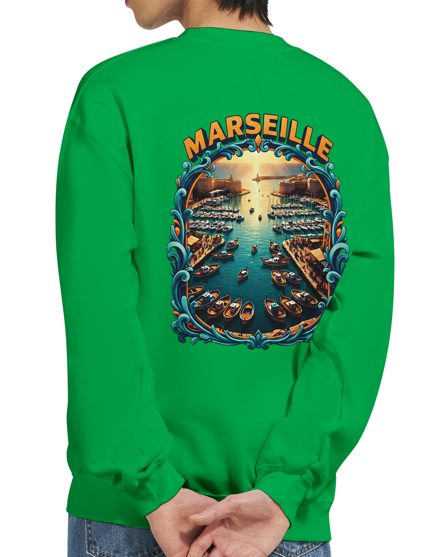 Unisex-Sweatshirt Marseilles Klassisches Rundhals-Sweatshirt | Gildan® 18000