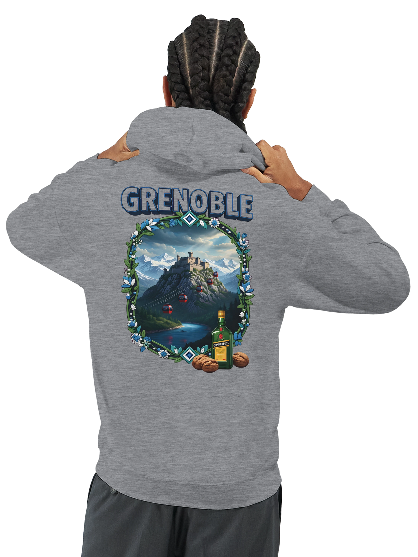 Kapuzenpullover Grenoble Stadt in Frankreich Unisex Classic | Gildan® 18500