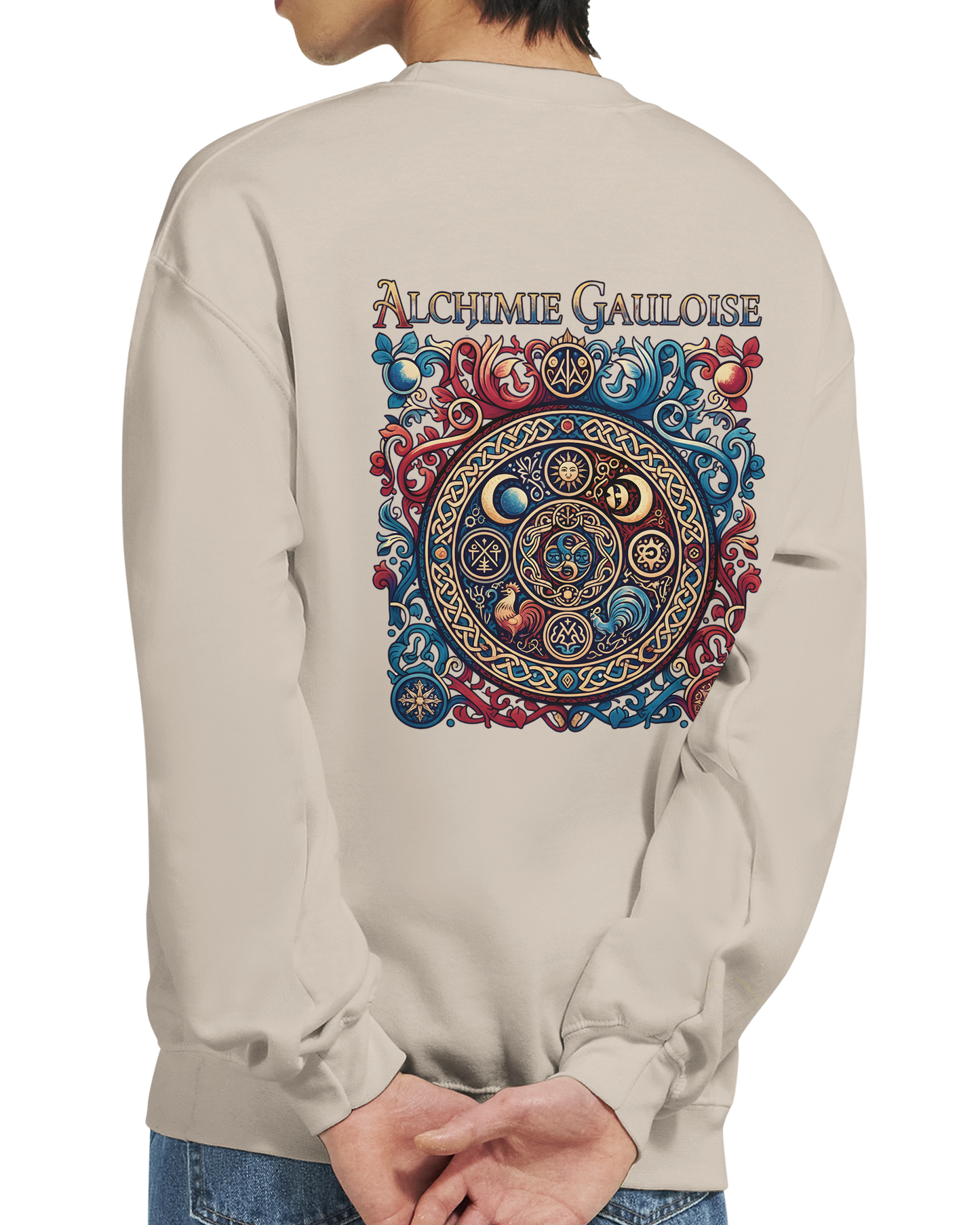 Herren-Sweatshirt "Gallische Alchemie" Klassisches Rundhals-Sweatshirt | Gildan® 18000