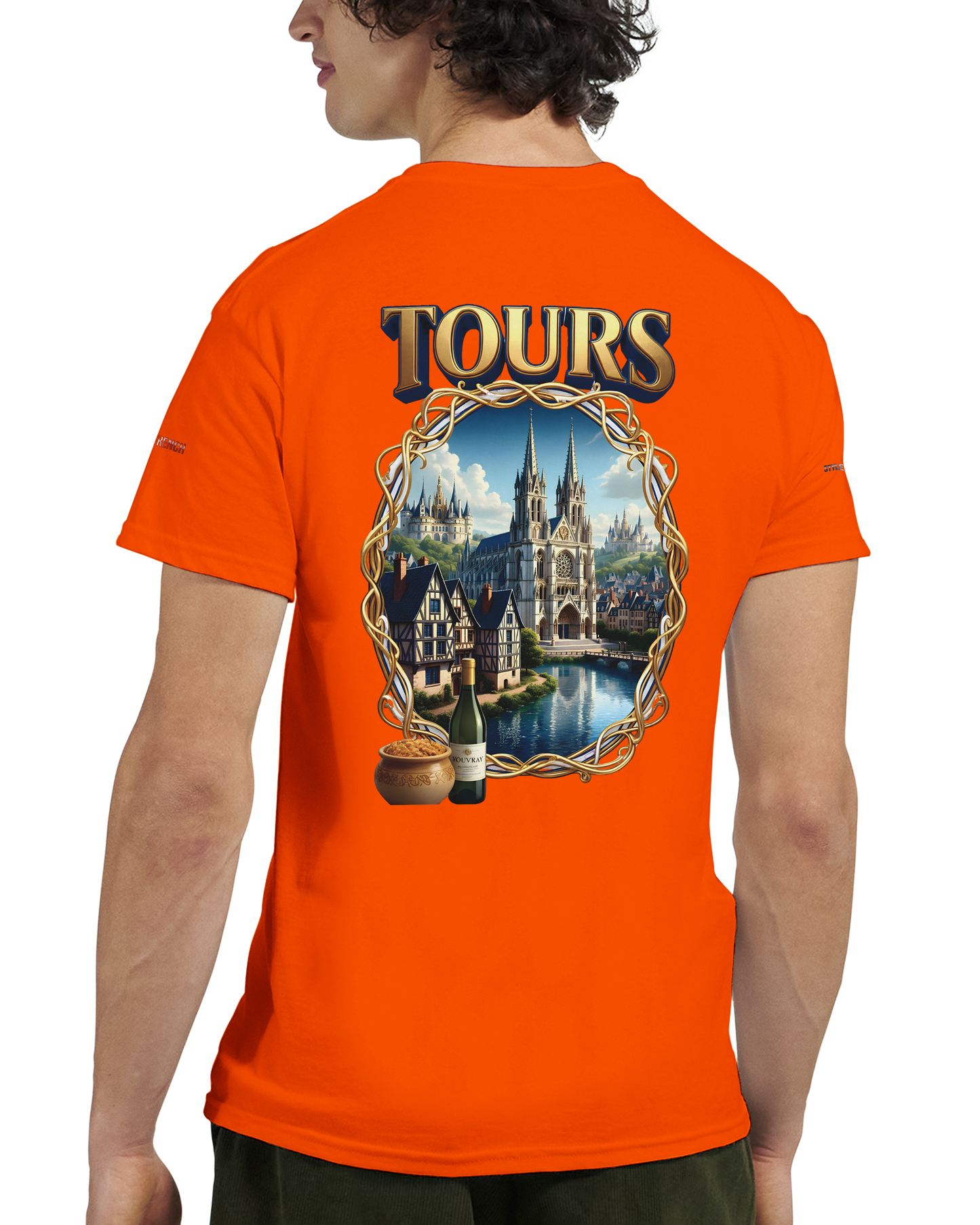 Unisex T-shirt Tours, France, thick crew neck | Gildan® 5000