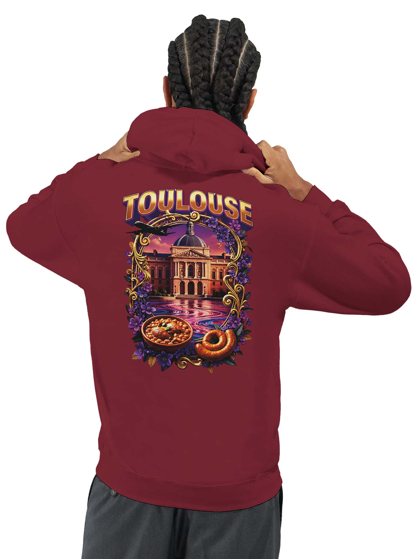 Unisex-Kapuzenpullover Toulouse Stadt Frankreich klassisch | Gildan® 18500