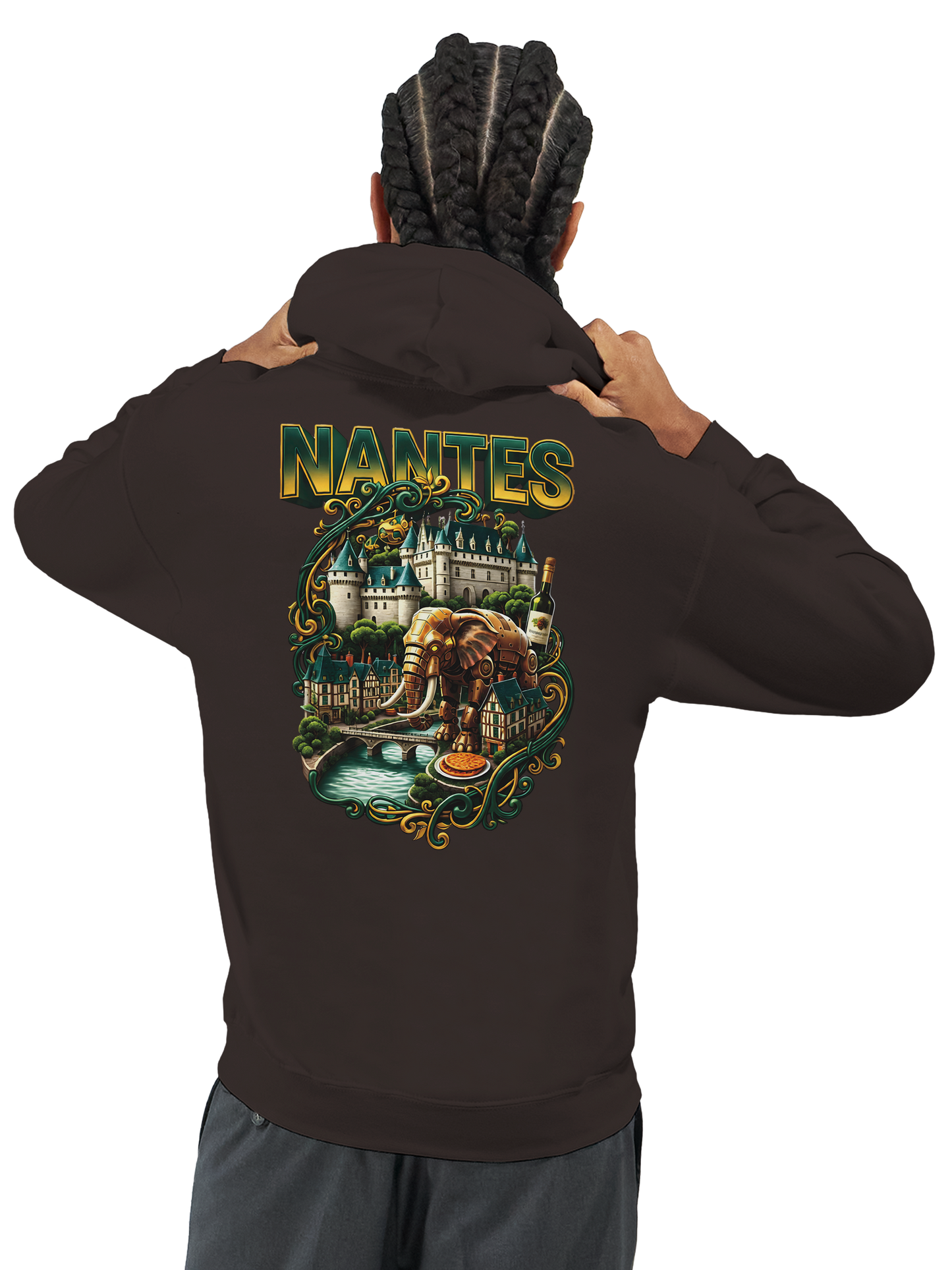 Unisex-Kapuzenpullover Nantes Stadt Frankreich klassisch | Gildan® 18500