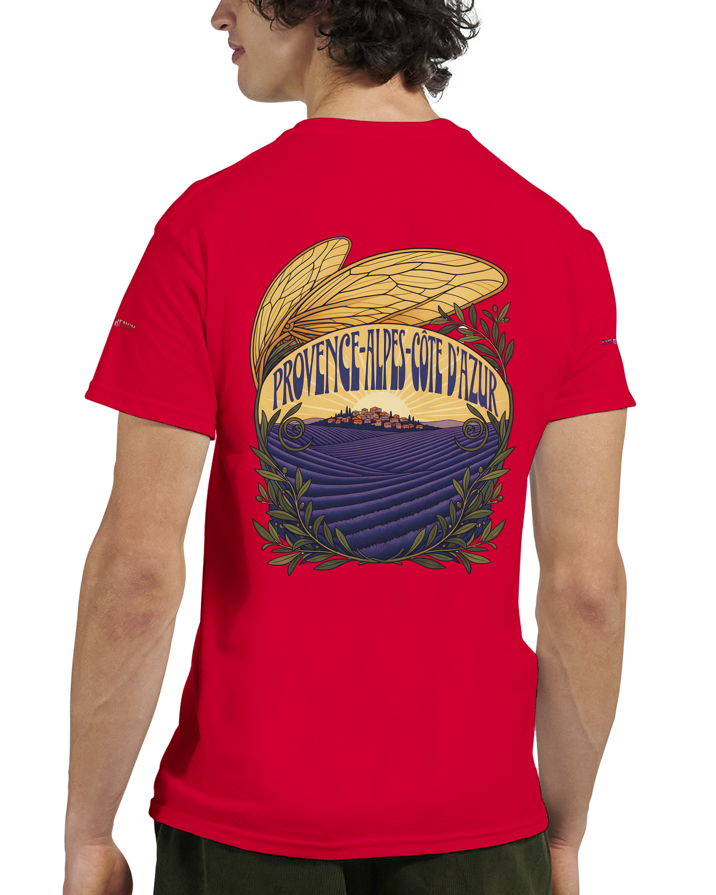 Unisex T-Shirt Provence-Alpes-Côte d'Azur, schwerer Rundhalsausschnitt | Gildan® 5000