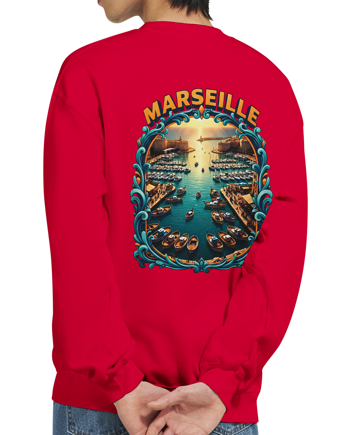 Unisex-Sweatshirt Marseilles Klassisches Rundhals-Sweatshirt | Gildan® 18000