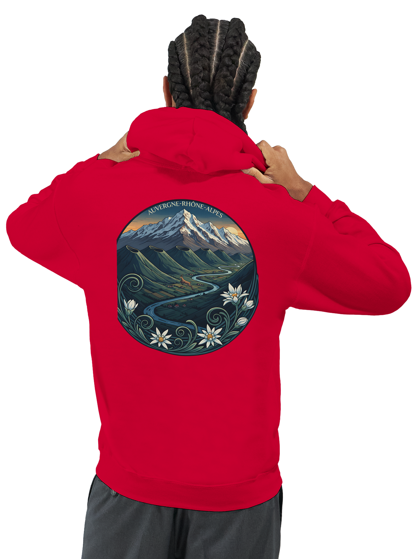Klassischer Unisex-Kapuzenpullover Auvergne-Rhône-Alpes | Gildan® 18500