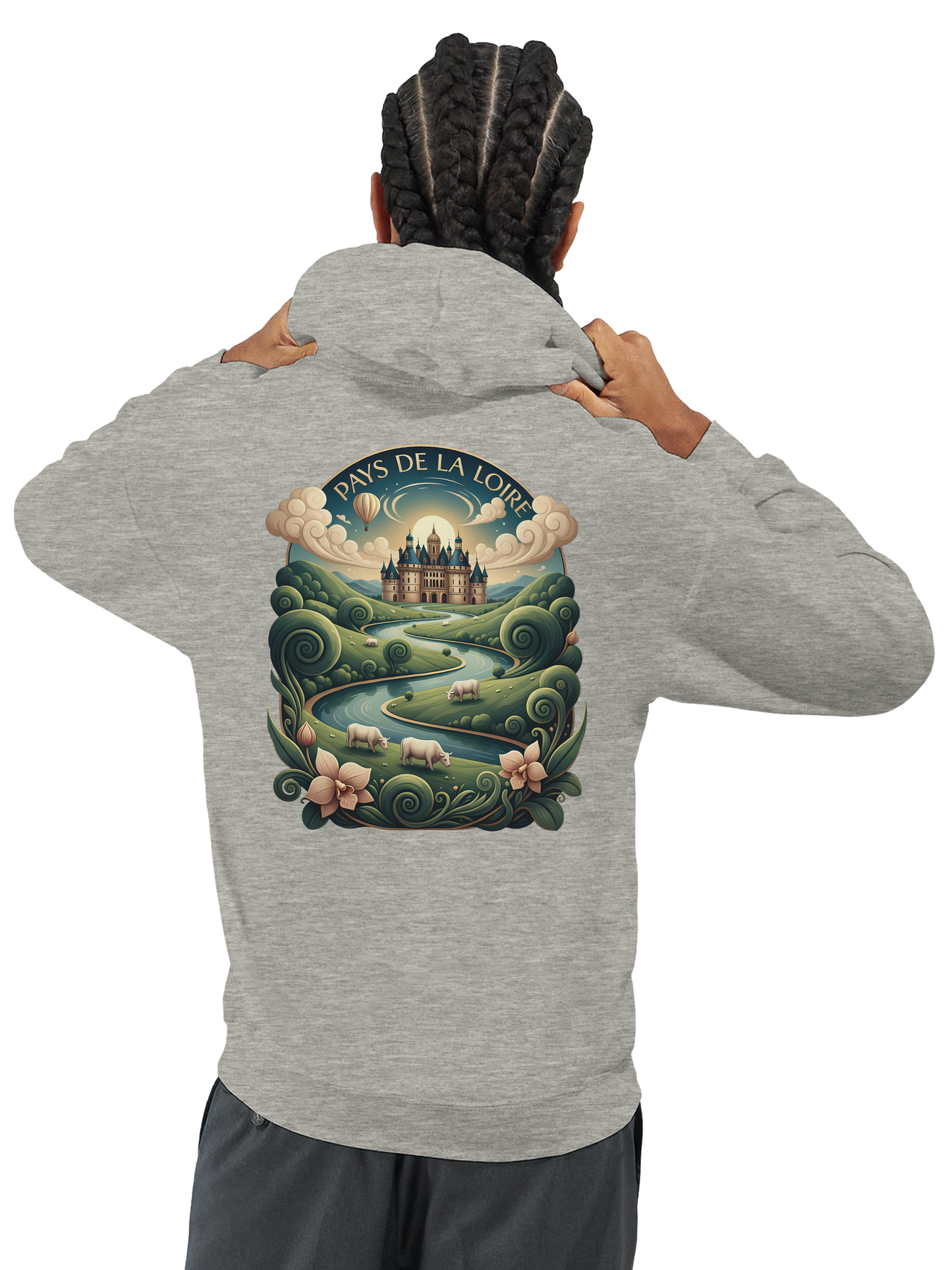 Klassischer Unisex-Kapuzenpullover Pays de la Loire | Gildan® 18500