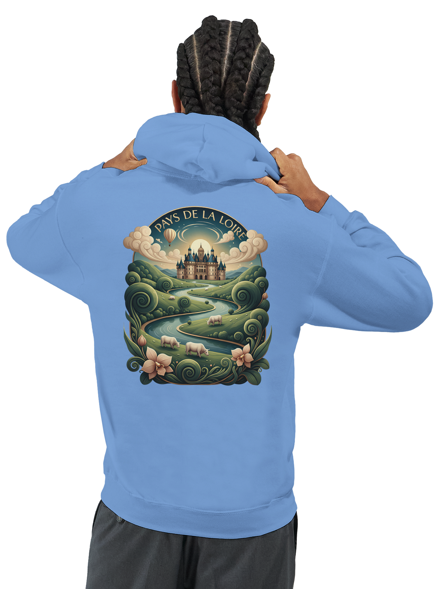 Klassischer Unisex-Kapuzenpullover Pays de la Loire | Gildan® 18500